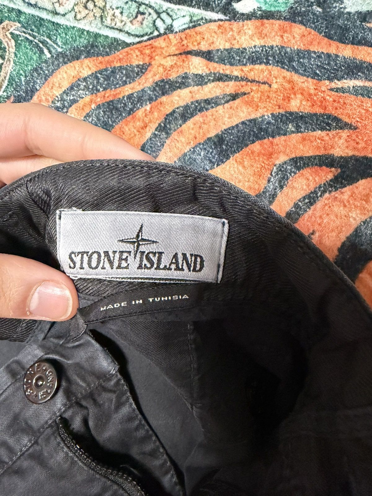 Stone Island Stone Island Black Flap Pocket Cargo Pants Size US 31 - 3 Thumbnail