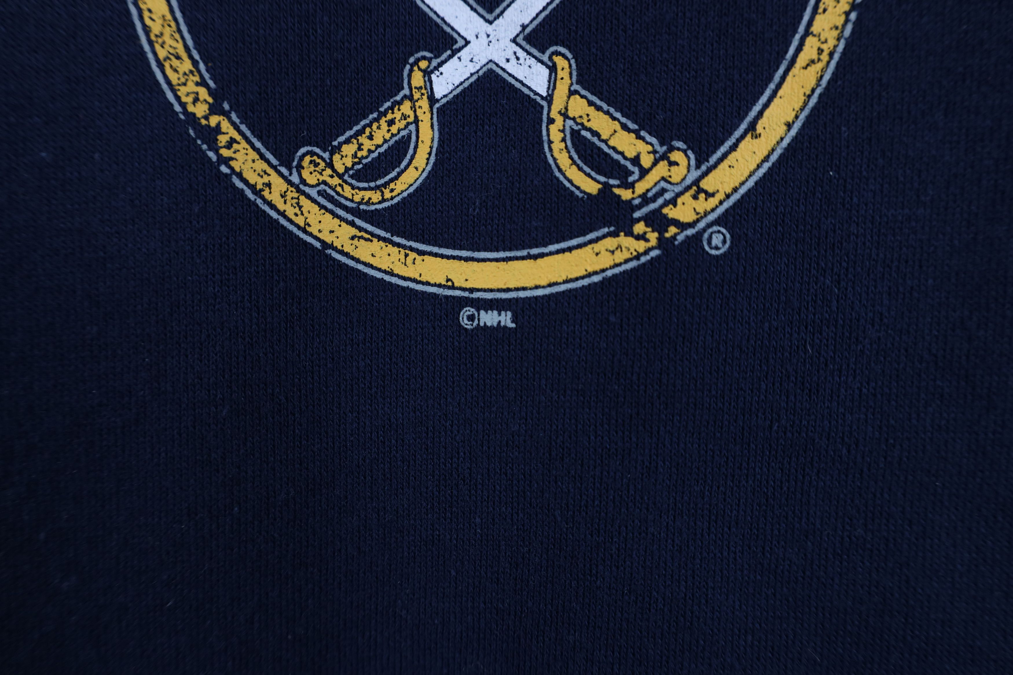 Vintage Vintage Y2K NHL Buffalo Sabres Hockey Hoodie Sweatshirt Blue Size US L / EU 52-54 / 3 - 6 Thumbnail
