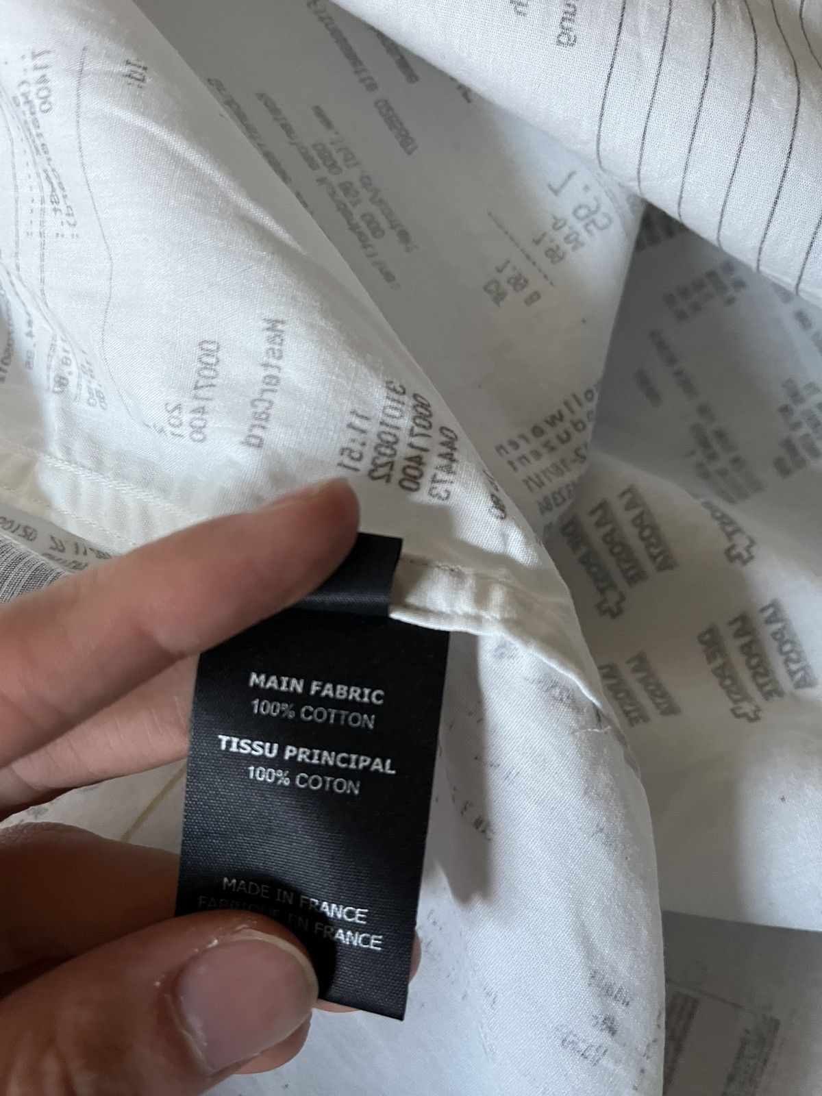 Vetements Vetements Hiver 2019 Receipt white button up shirt Size US M / EU 48-50 / 2 - 11 Thumbnail