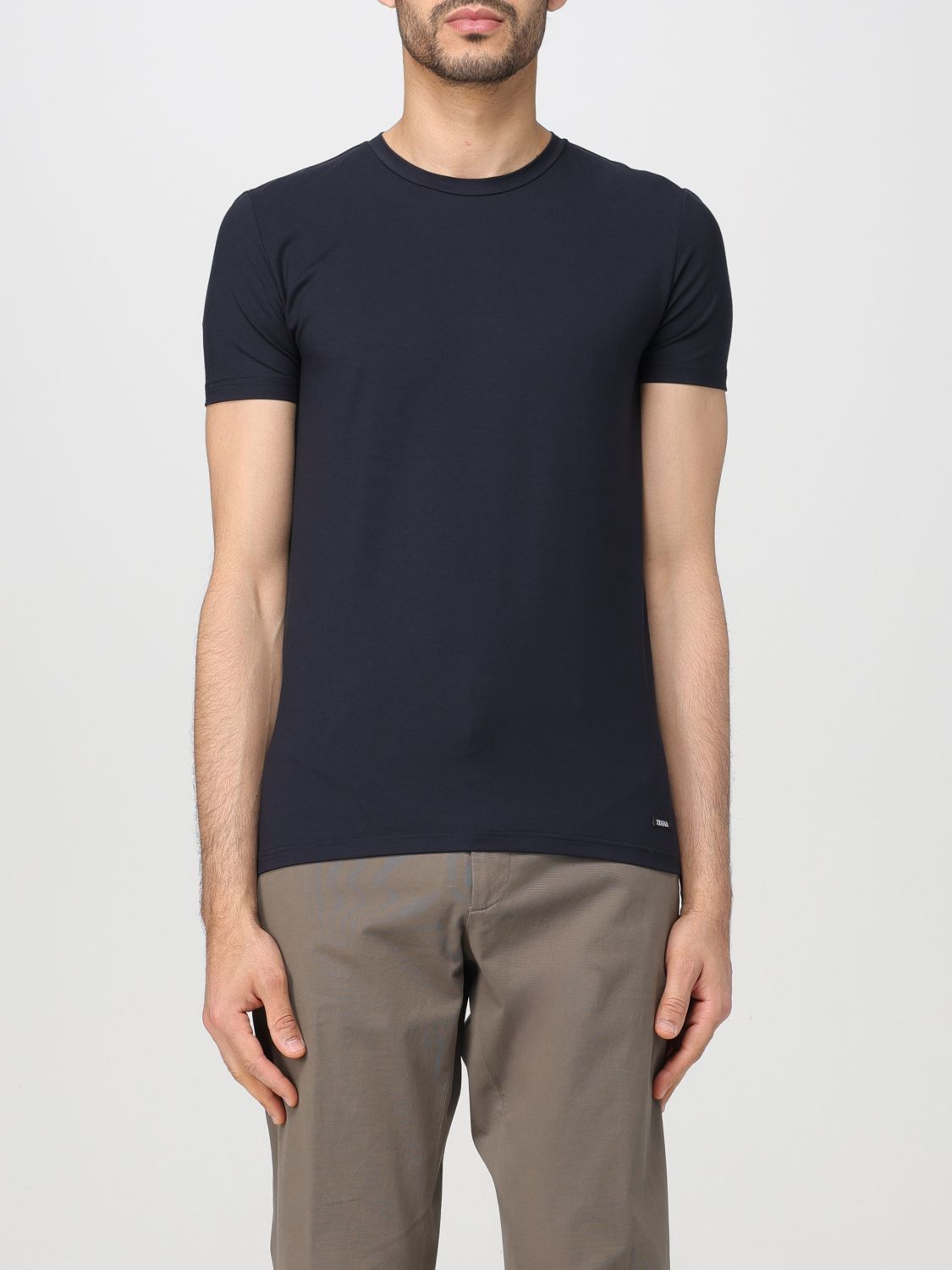 image of Ermenegildo Zegna Zegna T-Shirt Men Blue (Size Large)