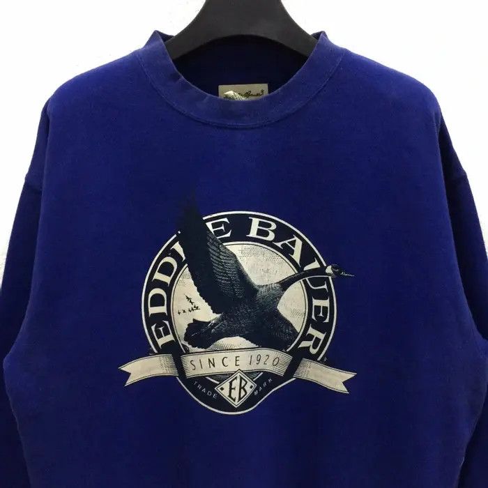 Eddie Bauer × Vintage Eddie Bauer Big Logo Sweatshirt Size US L / EU 52-54 / 3 - 2 Thumbnail