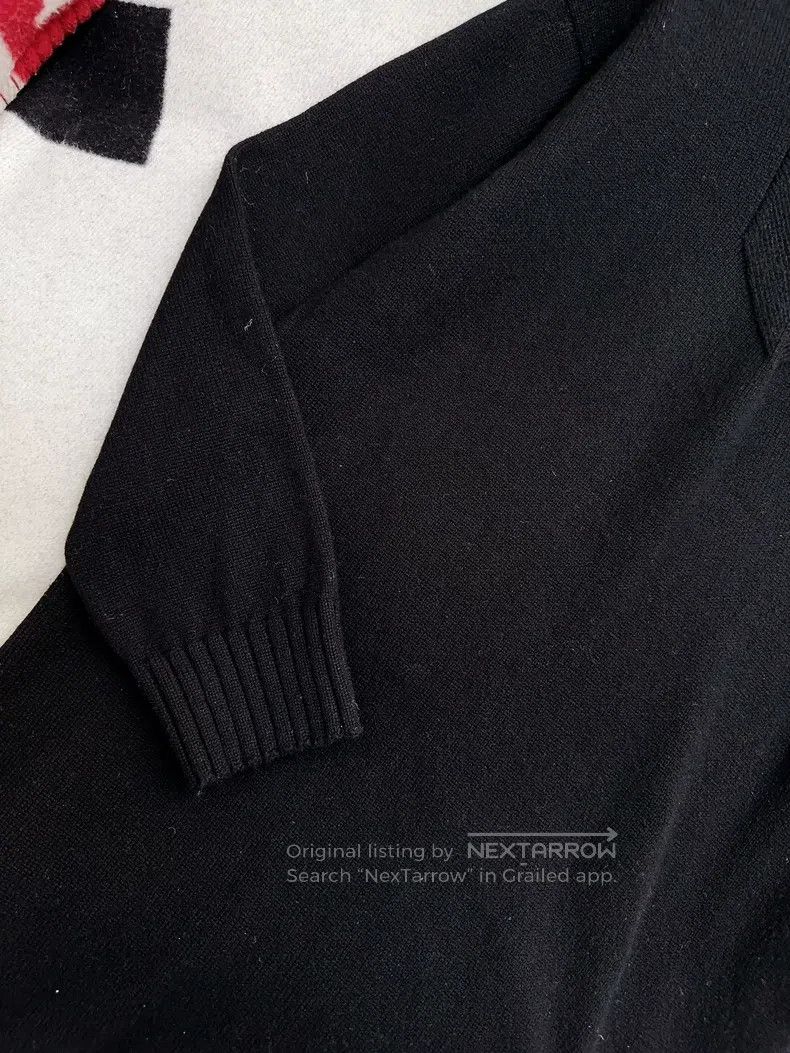 Hermes Hermes Black V-neck long-sleeve knit dress Size XS / US 0-2 / IT 36-38 - 5 Thumbnail