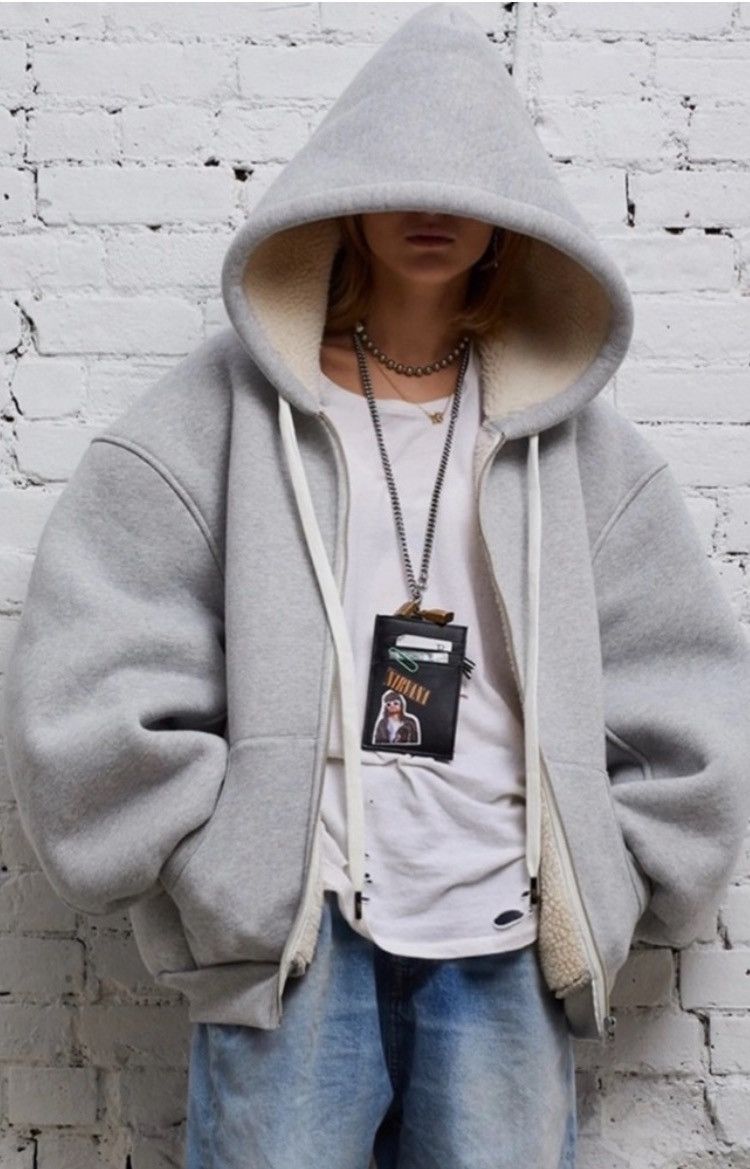 Oversized Zip Hoodie. Small