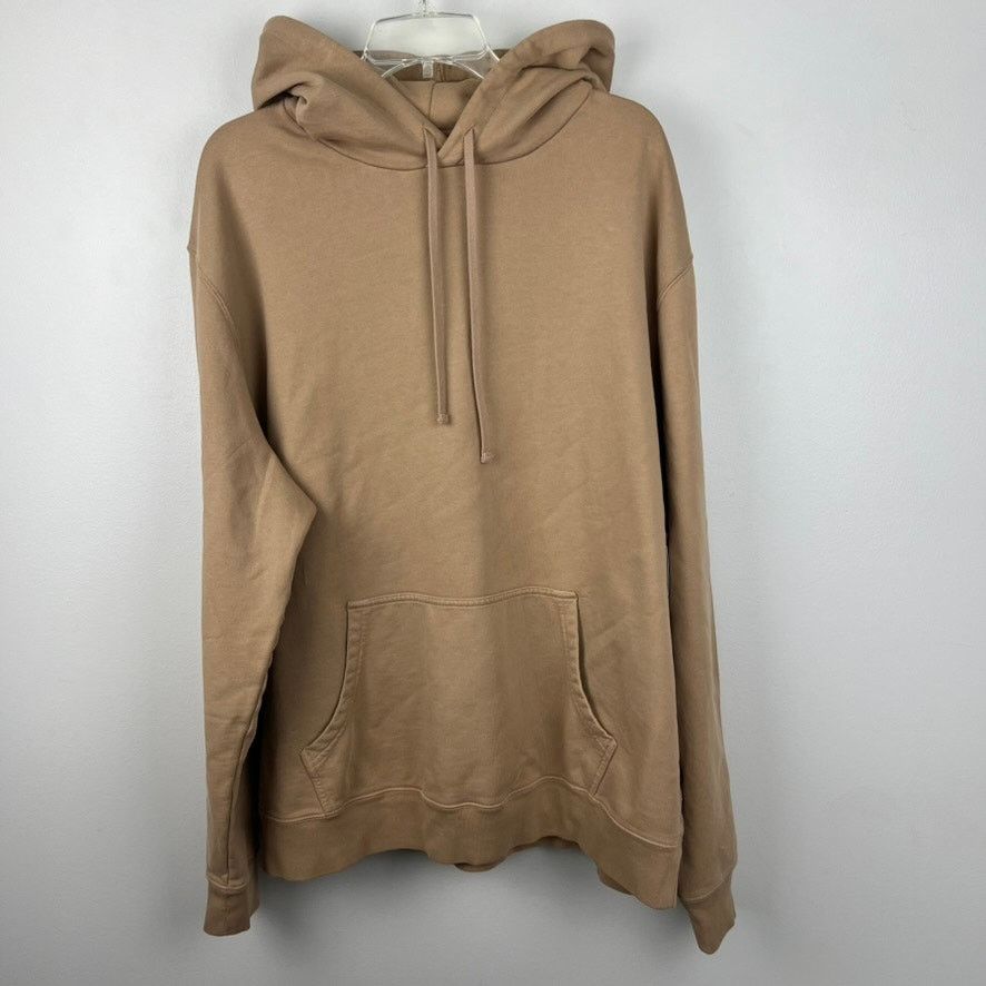 Allsaints All Saints Men's Tan Heavyweight Oversized Hoodie Size XL Size US XL / EU 56 / 4 - 2 Thumbnail