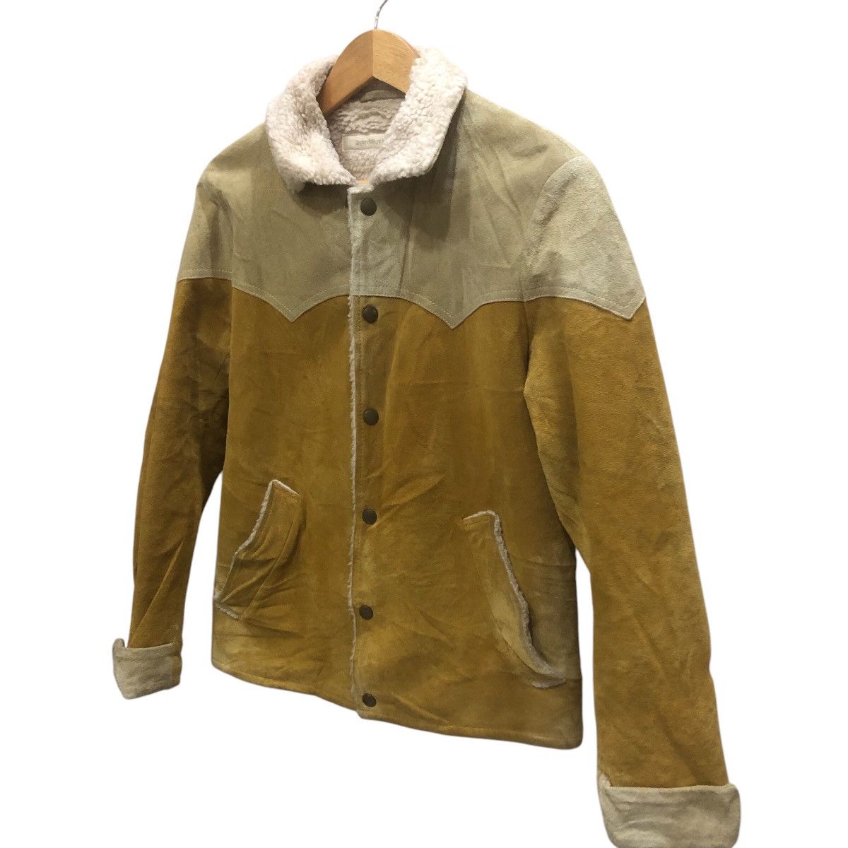 Japanese Brand × Leather Inpaichthys Kerri Cowhide Suede Boa Jacket Size US M / EU 48-50 / 2 - 3 Thumbnail