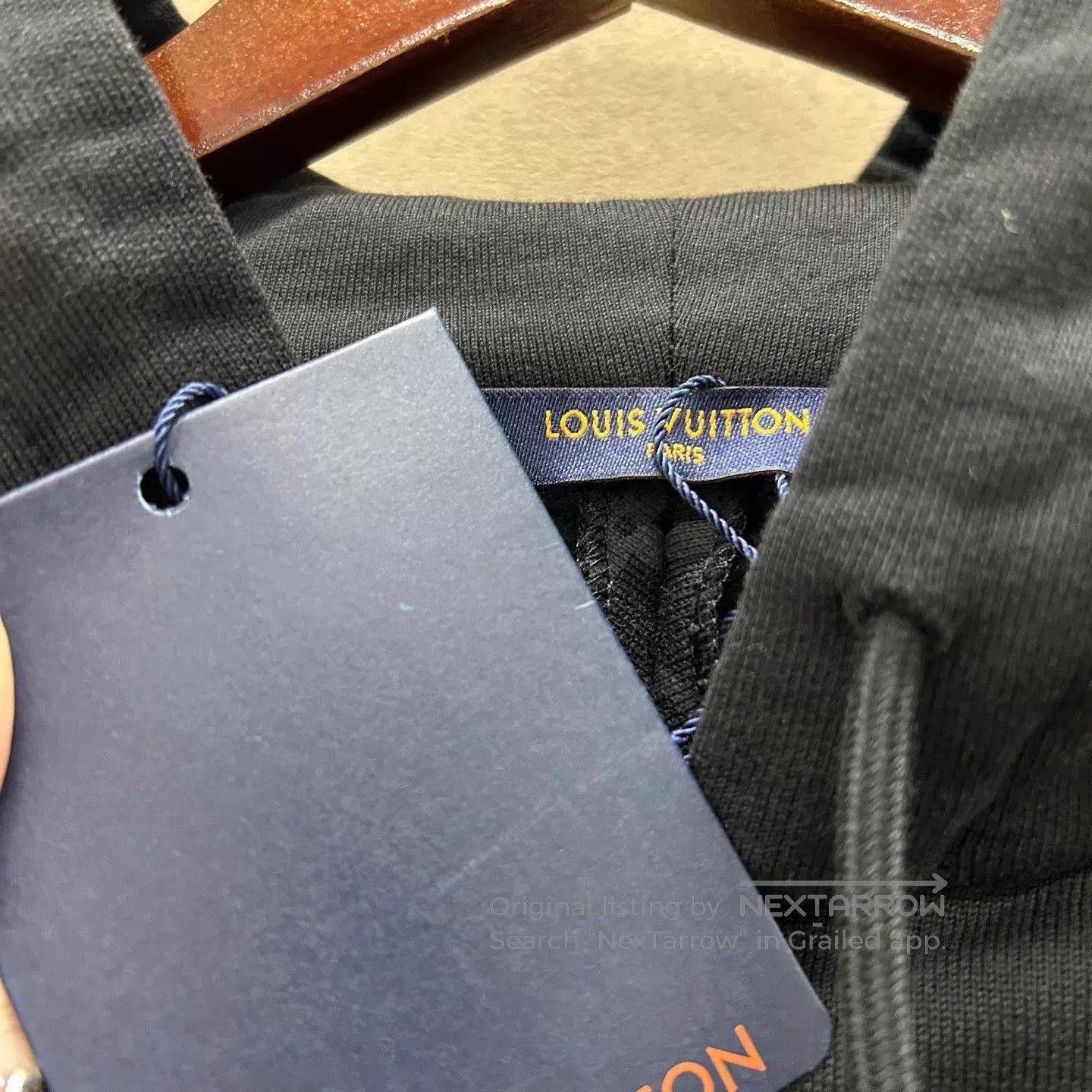 Louis Vuitton Black Patterned Hoodie with Drawstring. Size US XS / EU 42 / 0 - 4 Thumbnail