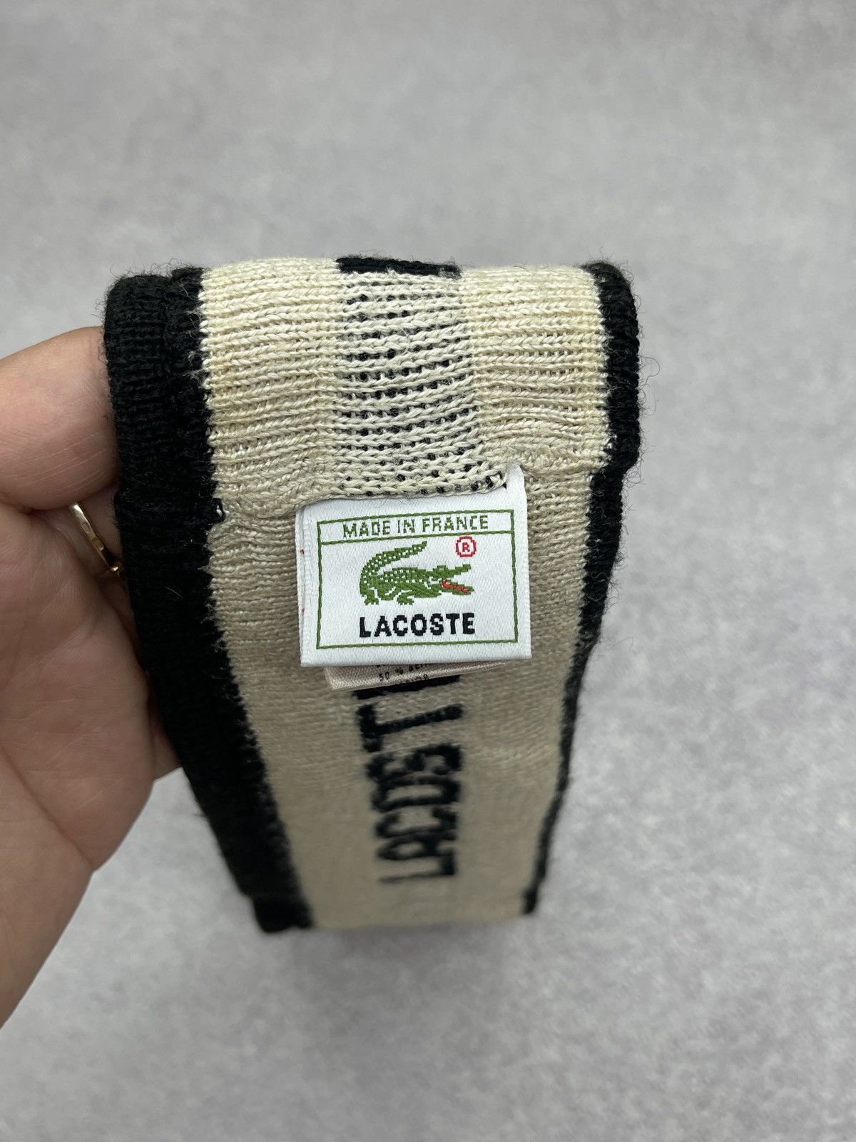 Lacoste Vintage Lacoste Headband Brown Size ONE SIZE - 7 Thumbnail