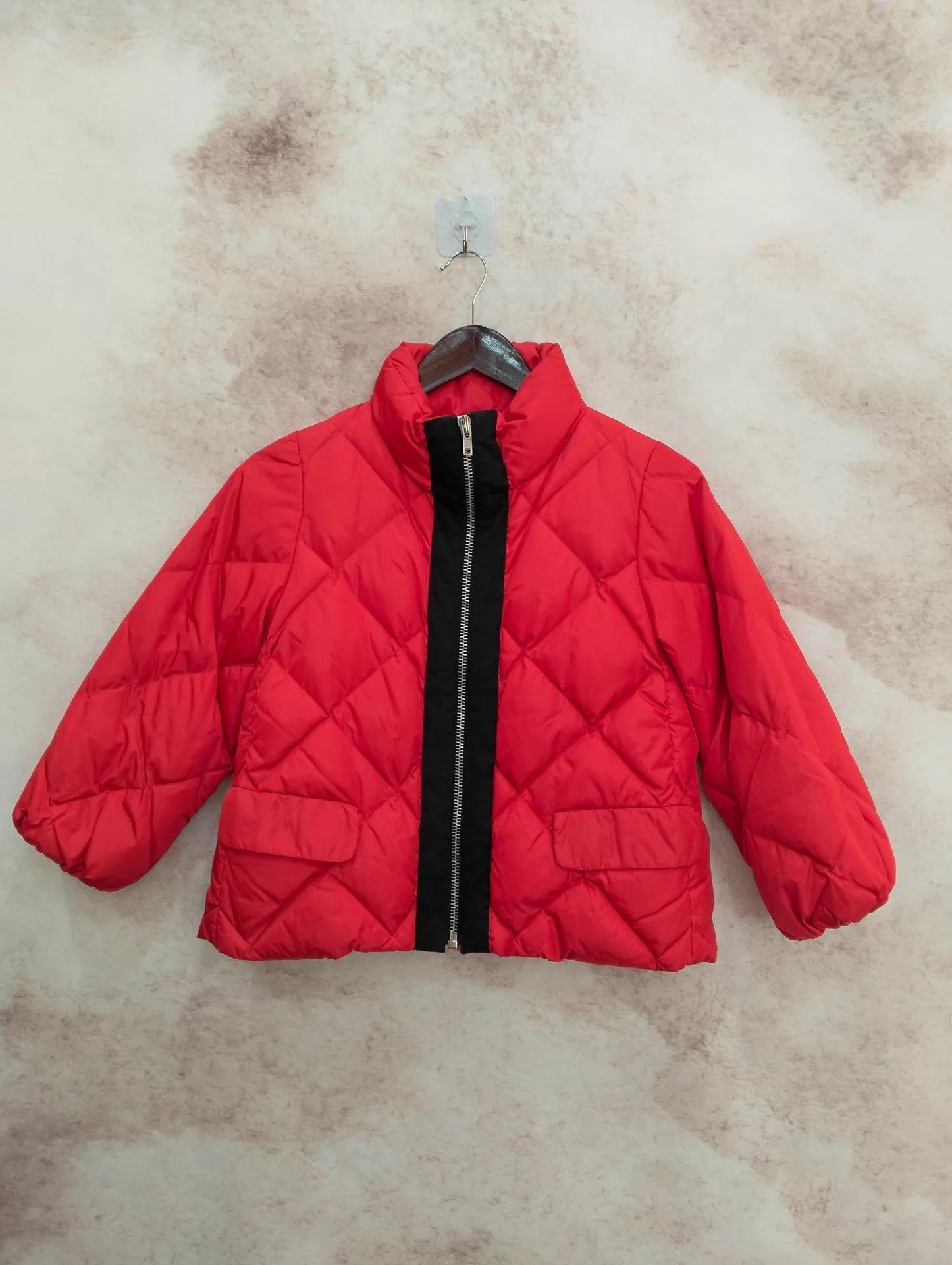 Miu Miu MIU MIU Red Quilted Down Jacket 36 Size XS / US 0-2 / IT 36-38 - 1 Thumbnail