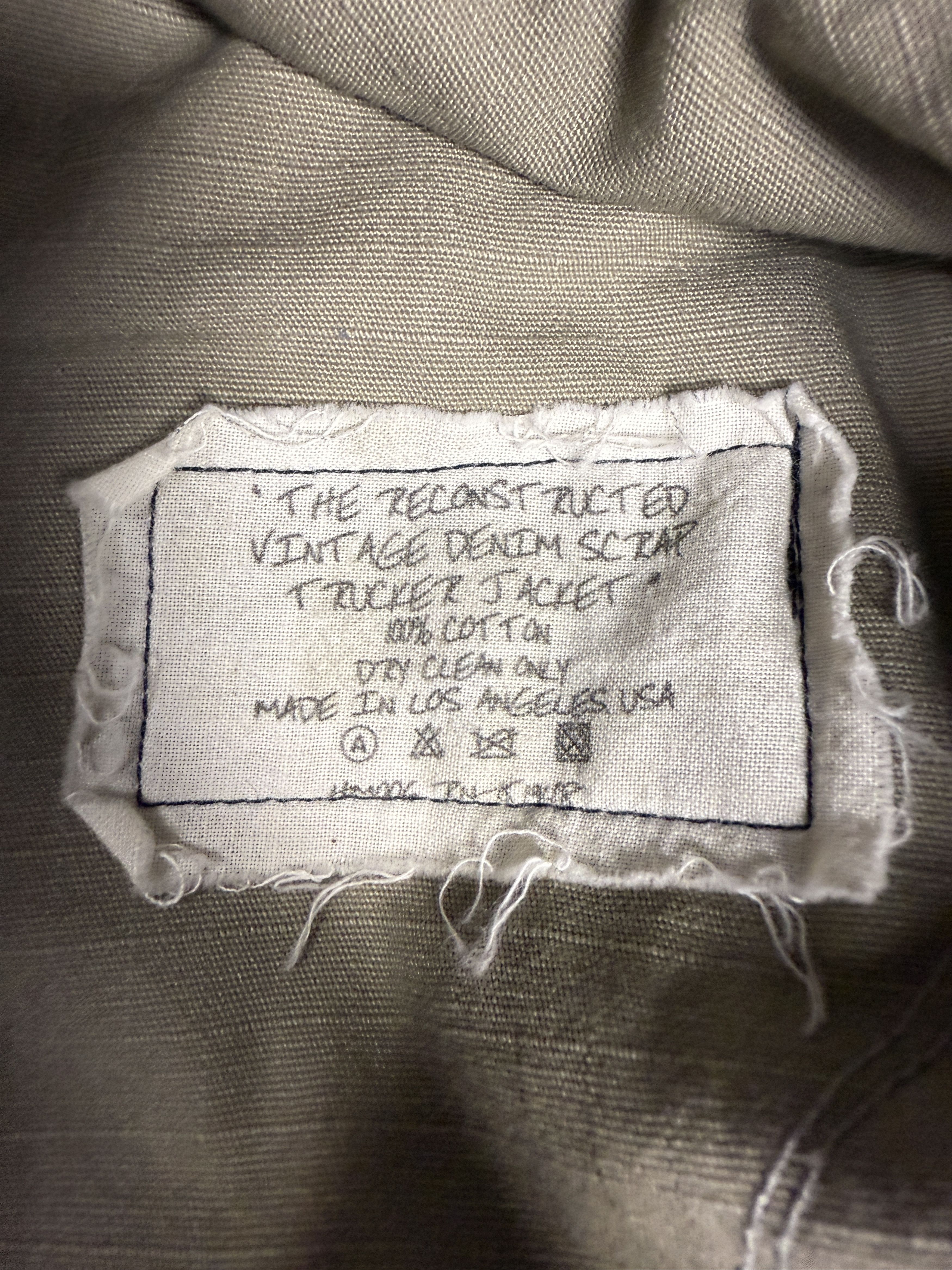 Greg Lauren Greg Lauren Reconstructed Vintage Denim Scrap Trucker Jacket Size US M / EU 48-50 / 2 - 4 Thumbnail