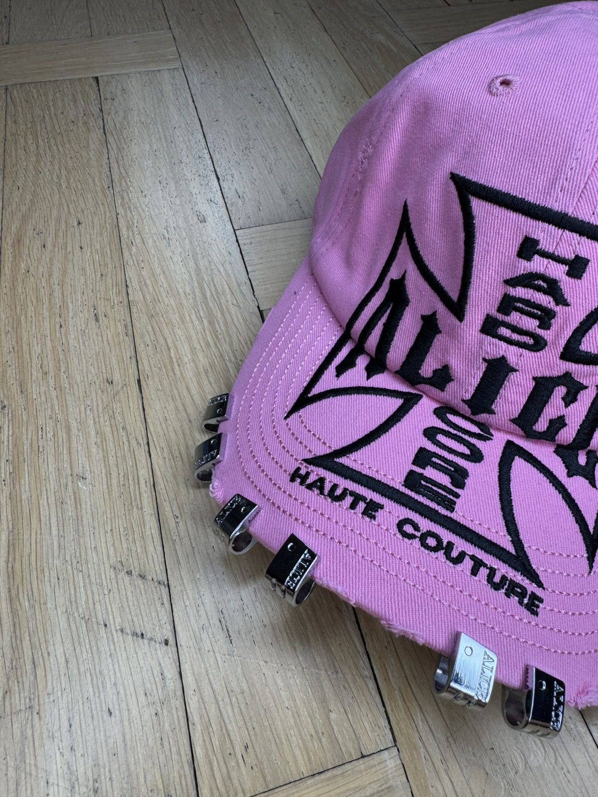 ALICE HOLLYWOOD PINK MOTO COUTURE CAP