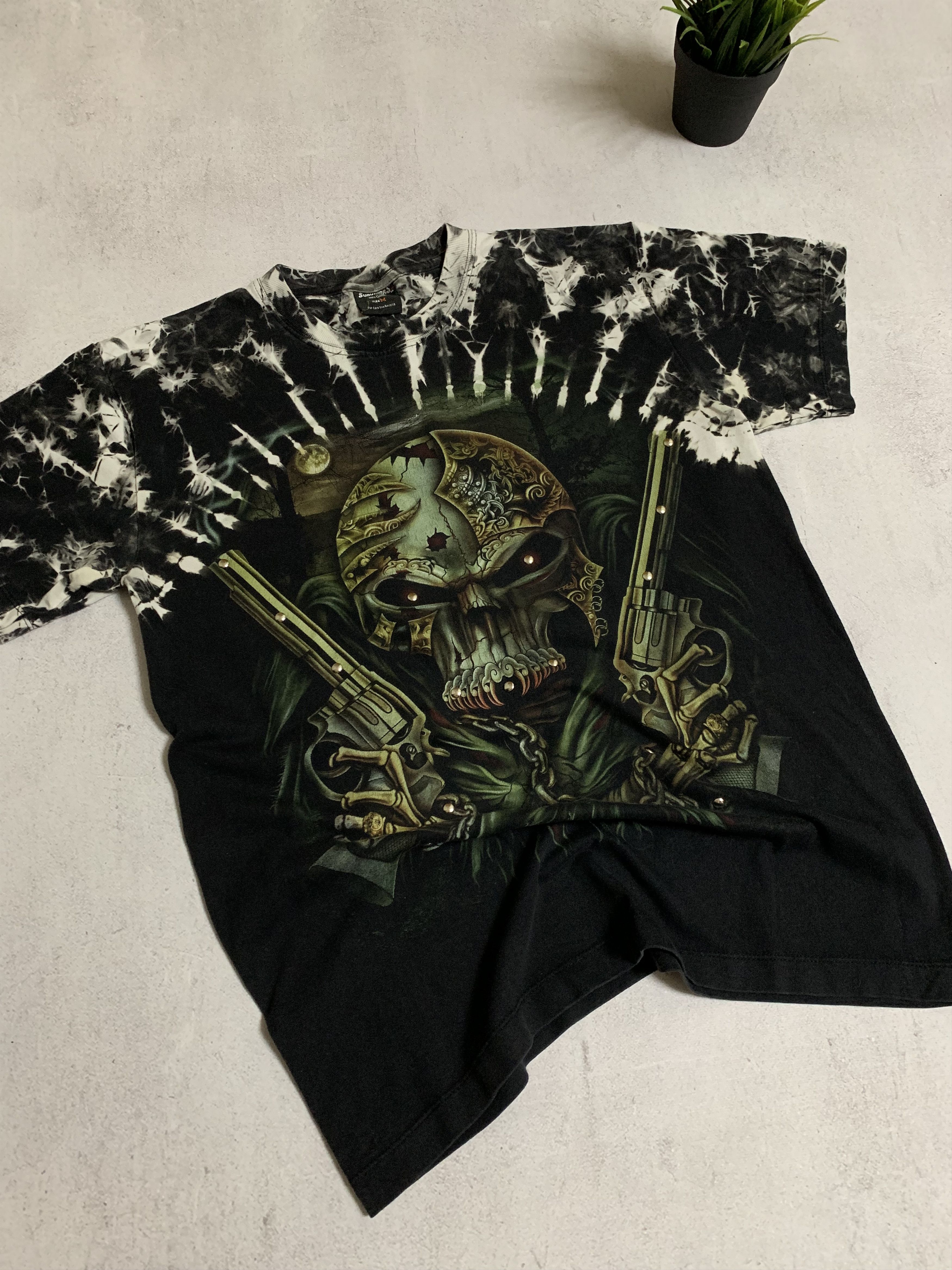 Band Tees × Vintage Vintage Skull Gans T Shirt Tee Baggy Metal Crazy Y2K 90s Size US M / EU 48-50 / 2 - 8 Thumbnail