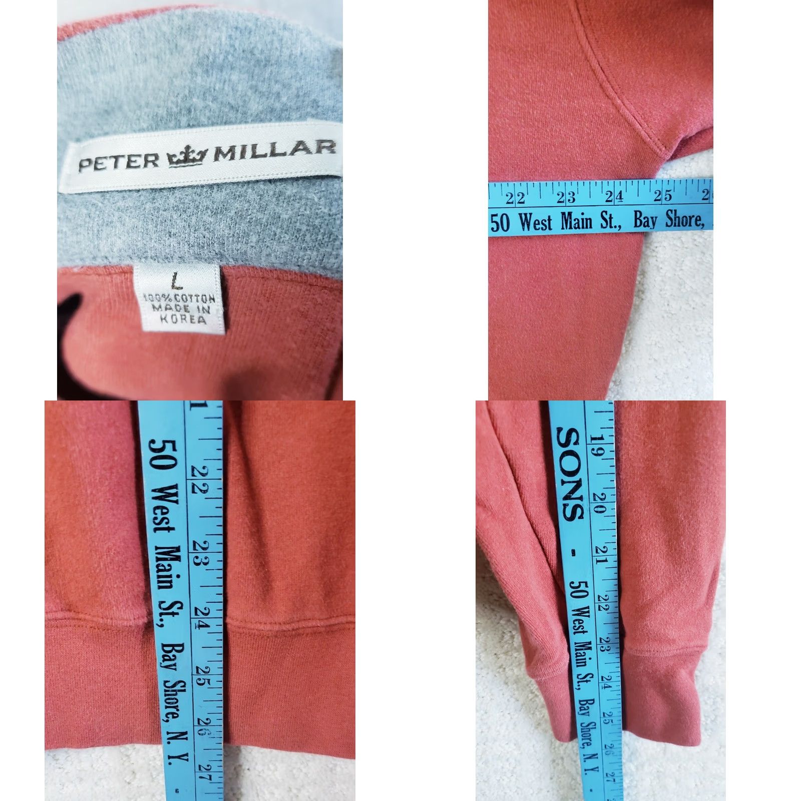 Peter Millar Peter Millar Sweater Mens L Red 1/4 Zip Pullover Long Sleeve Casual Golf Size US L / EU 52-54 / 3 - 8 Thumbnail
