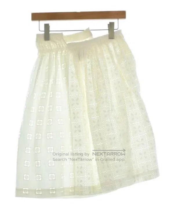 Comme Des Garcons size S Vintage White Lace Knee-length Sk