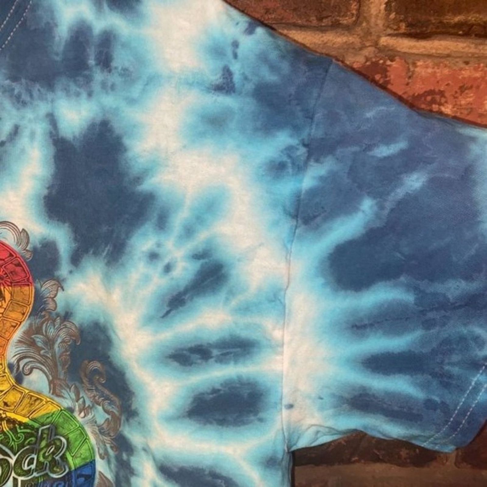 Hard Rock Cafe Hard Rock Custom Blue Tie Dye Graphic T-Shirt XL Size US XL / EU 56 / 4 - 4 Thumbnail