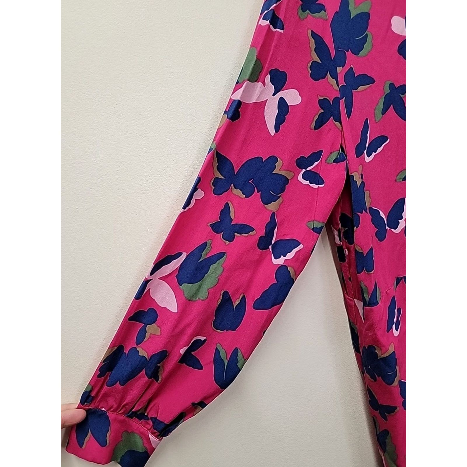 Max Mara Max Mara Dress Womens 6 Silk Carpa Size Butterflies Size M / US 6-8 / IT 42-44 - 3 Thumbnail