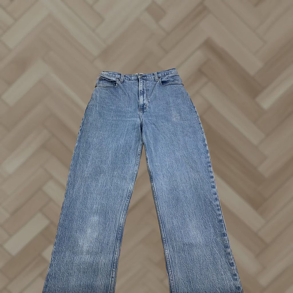 Abercrombie & Fitch Abercrombie & Fitch Jeans 29 Straight 90s Bohemian Love 5-Pocket Denim Blue Womens VINTAGE not used? Size 29" - 1 Thumbnail