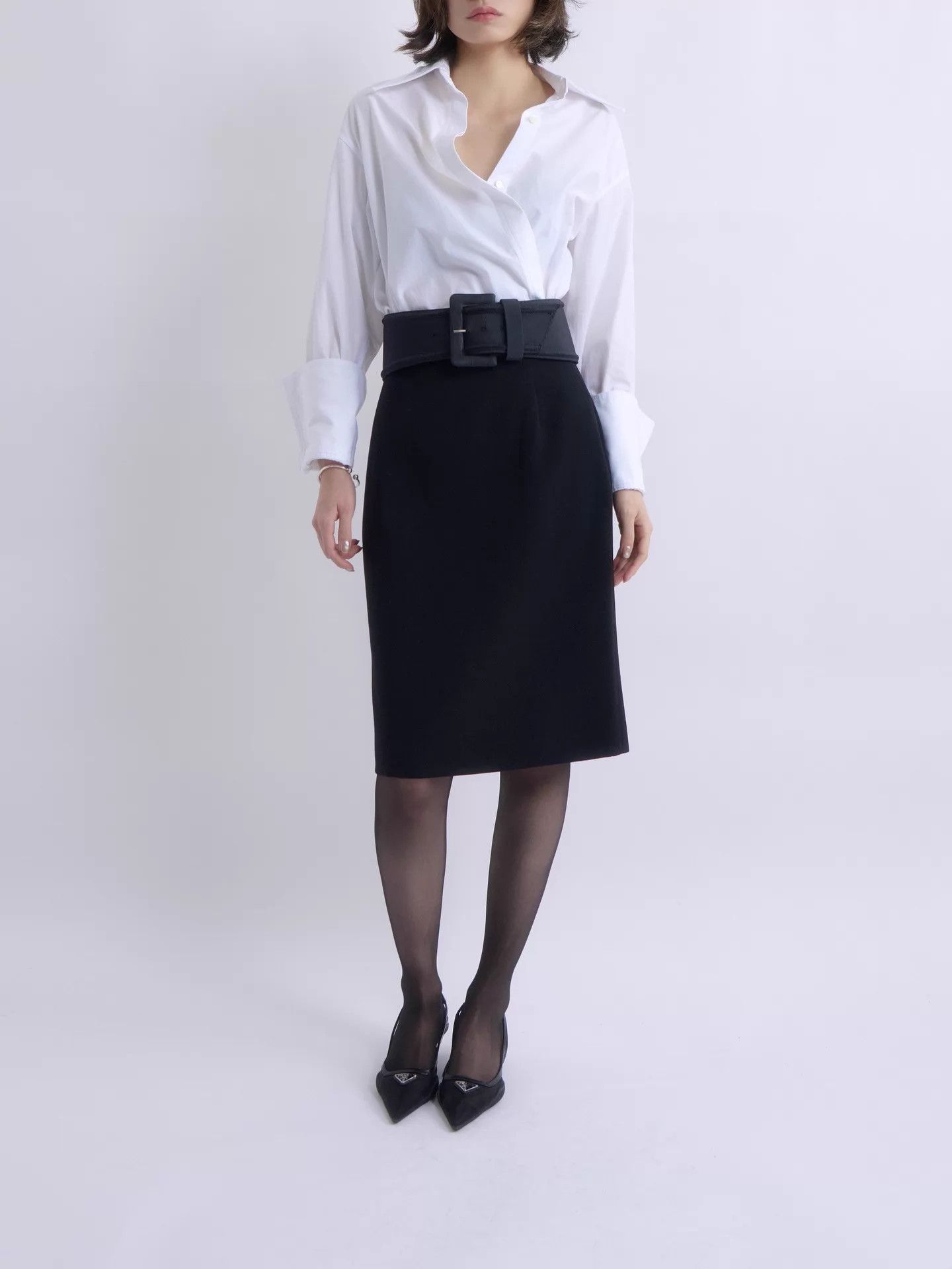 Helmut Lang HELMUT LANG 10s Backless Deconstructed White Shirt Size XS / US 0-2 / IT 36-38 - 4 Thumbnail