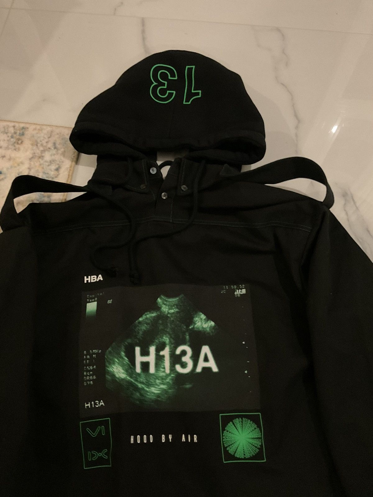Hood By Air Hood by air trucker sweatshirt two way hoodie Size US XL / EU 56 / 4 - 6 Thumbnail