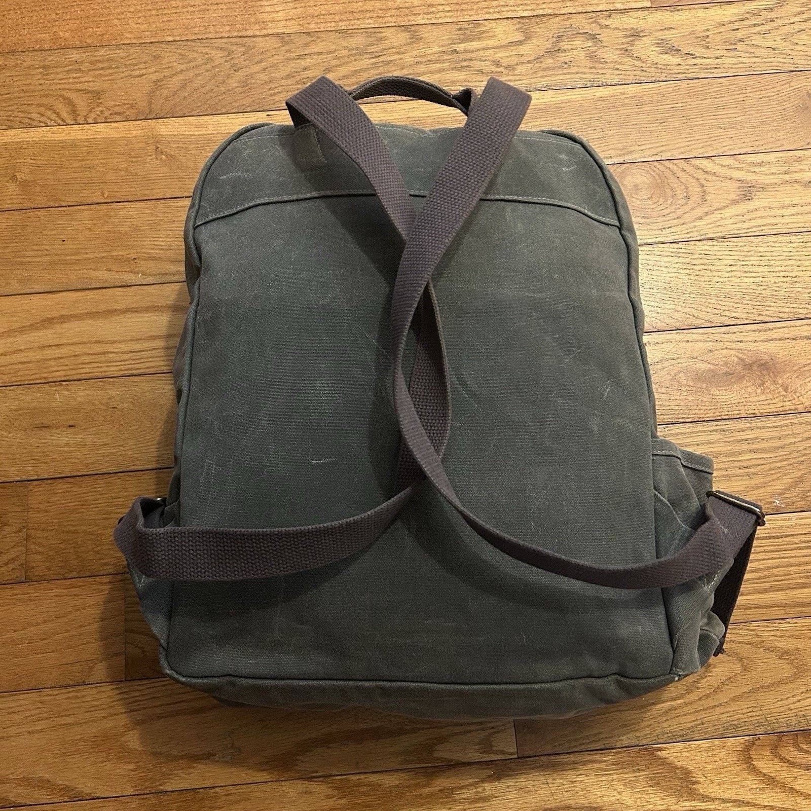 Bradley Mountain Highland Pack Waxed Canvas Snap Hiking Travel Backpack Size ONE SIZE - 3 Thumbnail