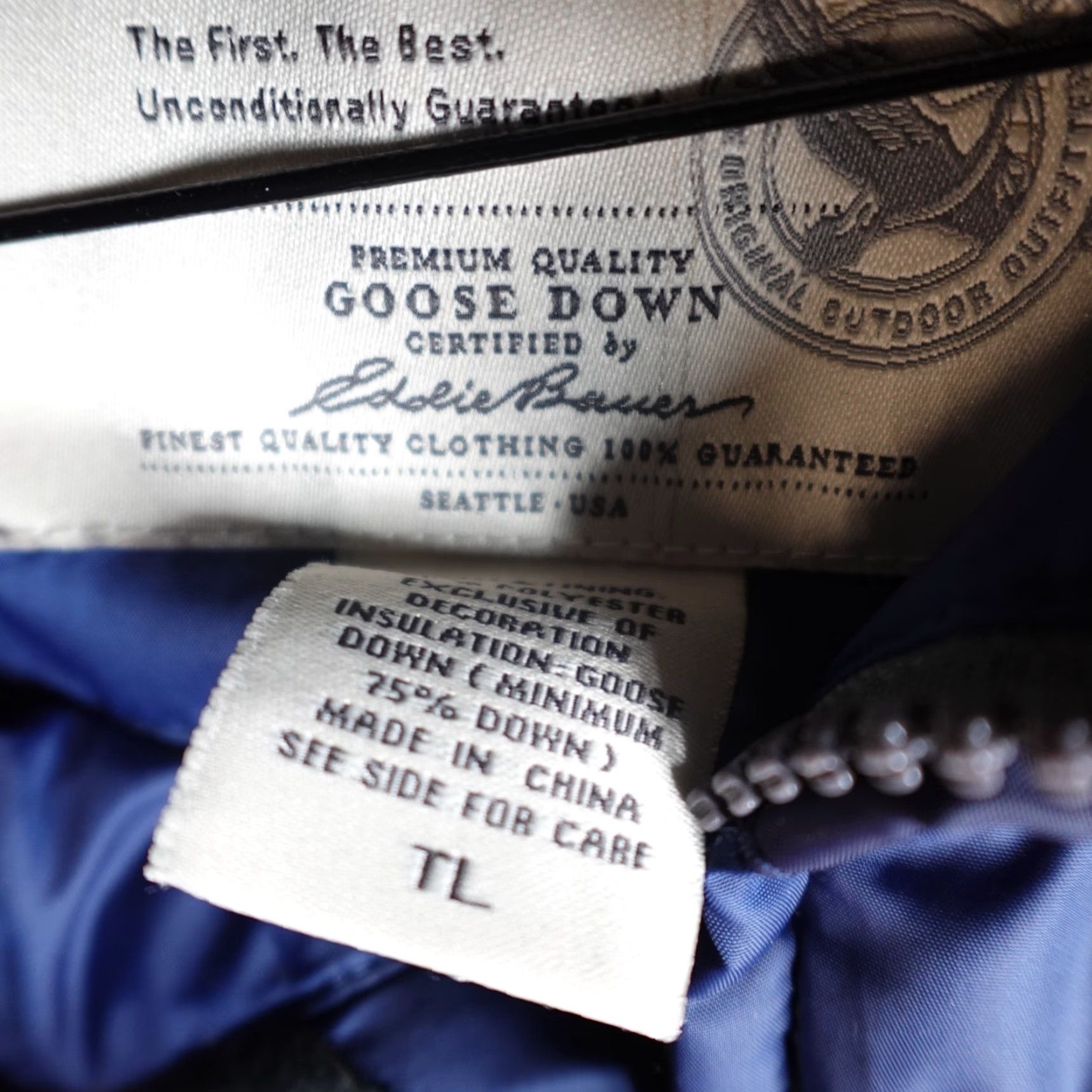 Eddie Bauer Eddie Bauer Vest LT Blue Full Zip Premium Down Filled Puffer Quilted Down Vest LT Blue Mens Puffer Jacket Quilted Full Zip Size US L / EU 52-54 / 3 - 2 Thumbnail