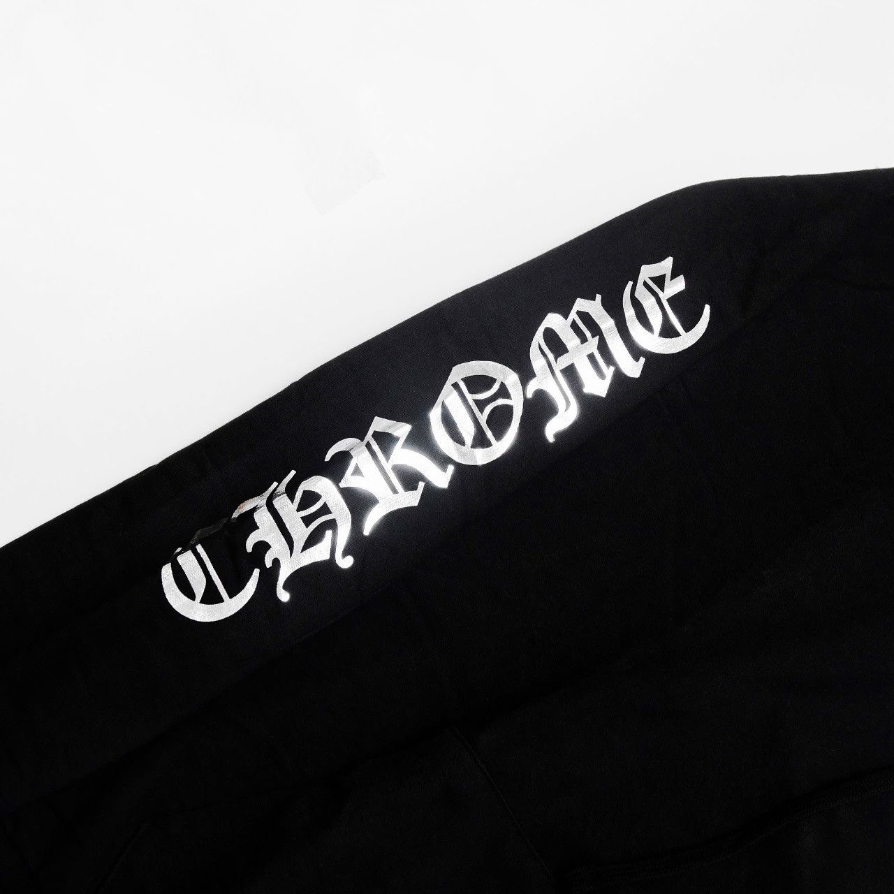 Chrome Hearts CHROME HEARTS 1988 VERTICAL LOGO SILVER HOODIE BLACK Size US XL / EU 56 / 4 - 4 Thumbnail
