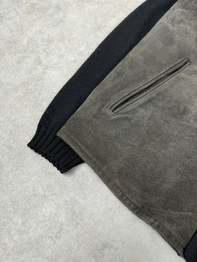 Jil Sander Jil Sander Black Wool & Grey Leather Jacket Size US M / EU 48-50 / 2 - 6 Thumbnail