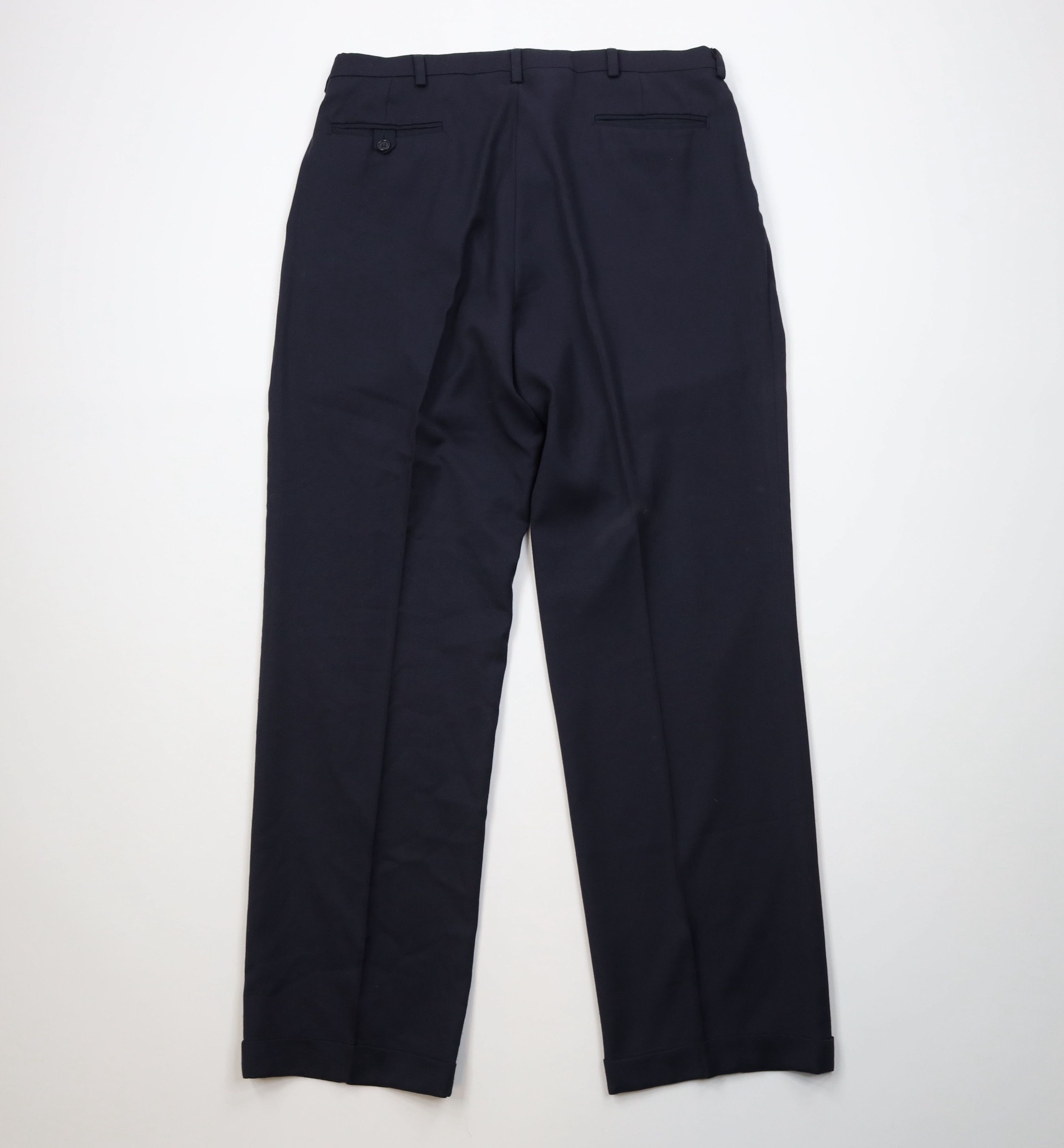 Vintage Vintage 90s Streetwear Wool Blend Knit Wide Leg Chino Pants Size US 36 / EU 52 - 13 Thumbnail