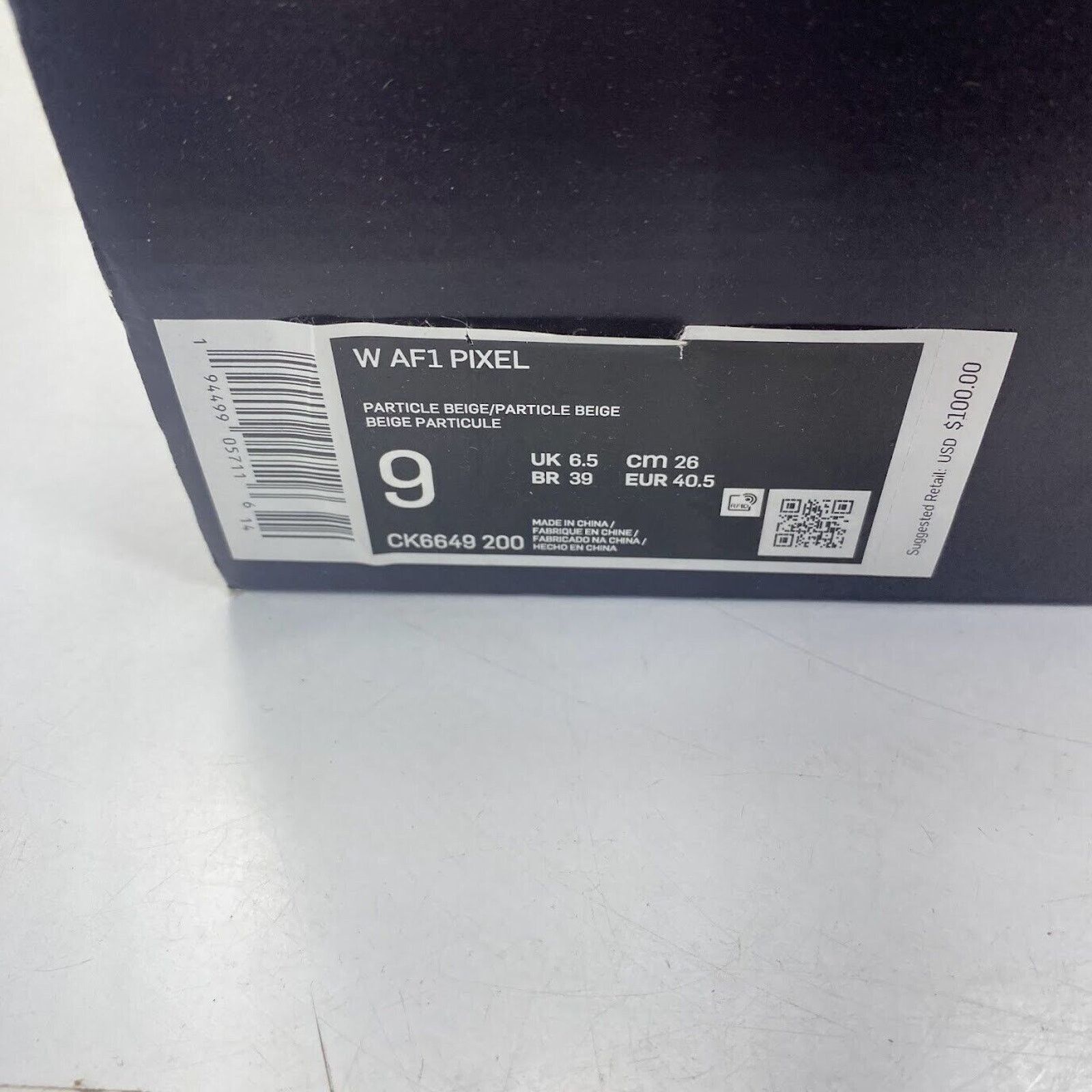 Nike Nike Air Force 1 Pixel Particle Beige CK6649-200 NEW NO LID Size US 9 / IT 39 - 11 Thumbnail