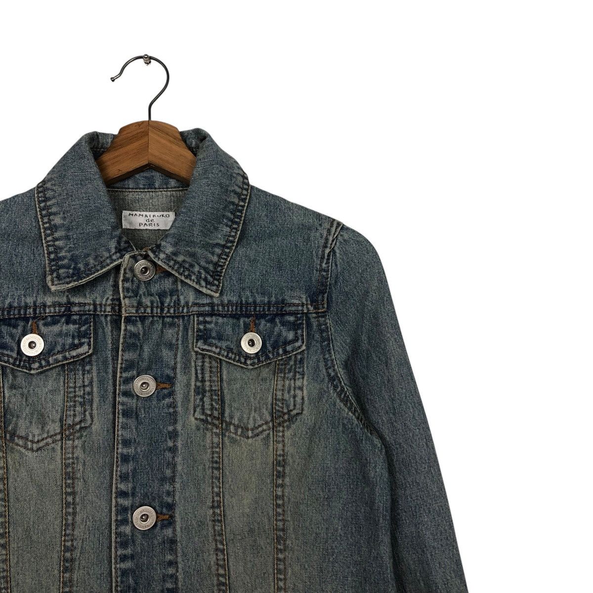 Hysteric Glamour 📌Vintage Cropped Biker Denim Jacket Mamaikuko de Paris Size US M / EU 48-50 / 2 - 7 Thumbnail