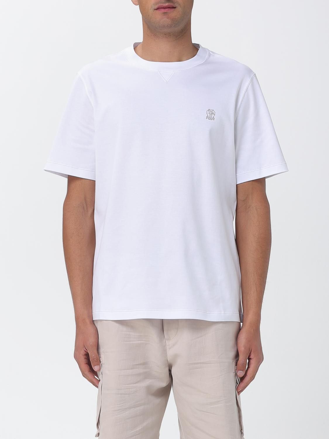 Brunello Cucinelli Brunello Cucinelli T-Shirt Men White Size US XXL / EU 58 / 5 - 1 Thumbnail
