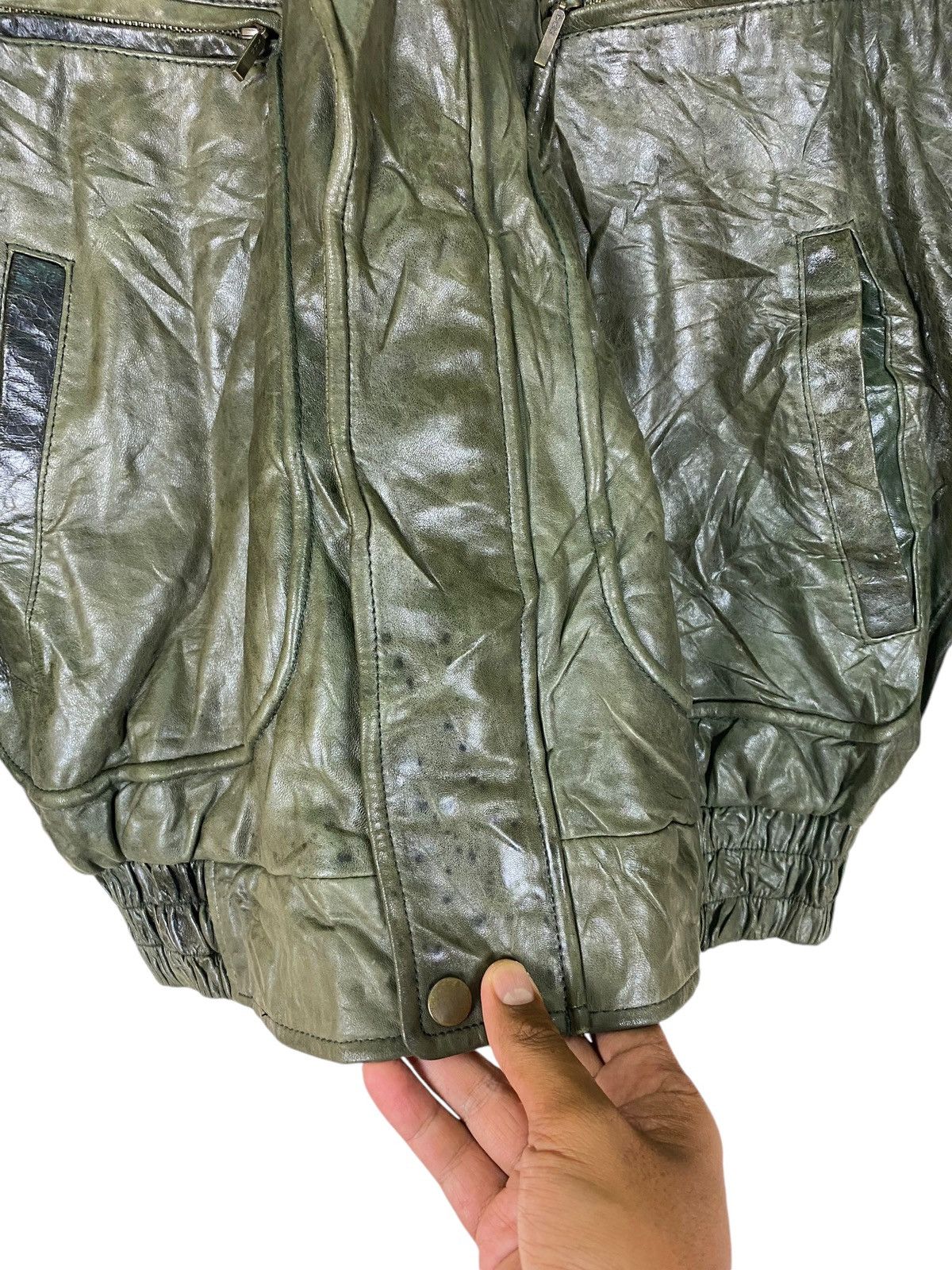 Vintage Leather The Jet Age Attached Fur Collar Flight Jacket Size US M / EU 48-50 / 2 - 8 Thumbnail