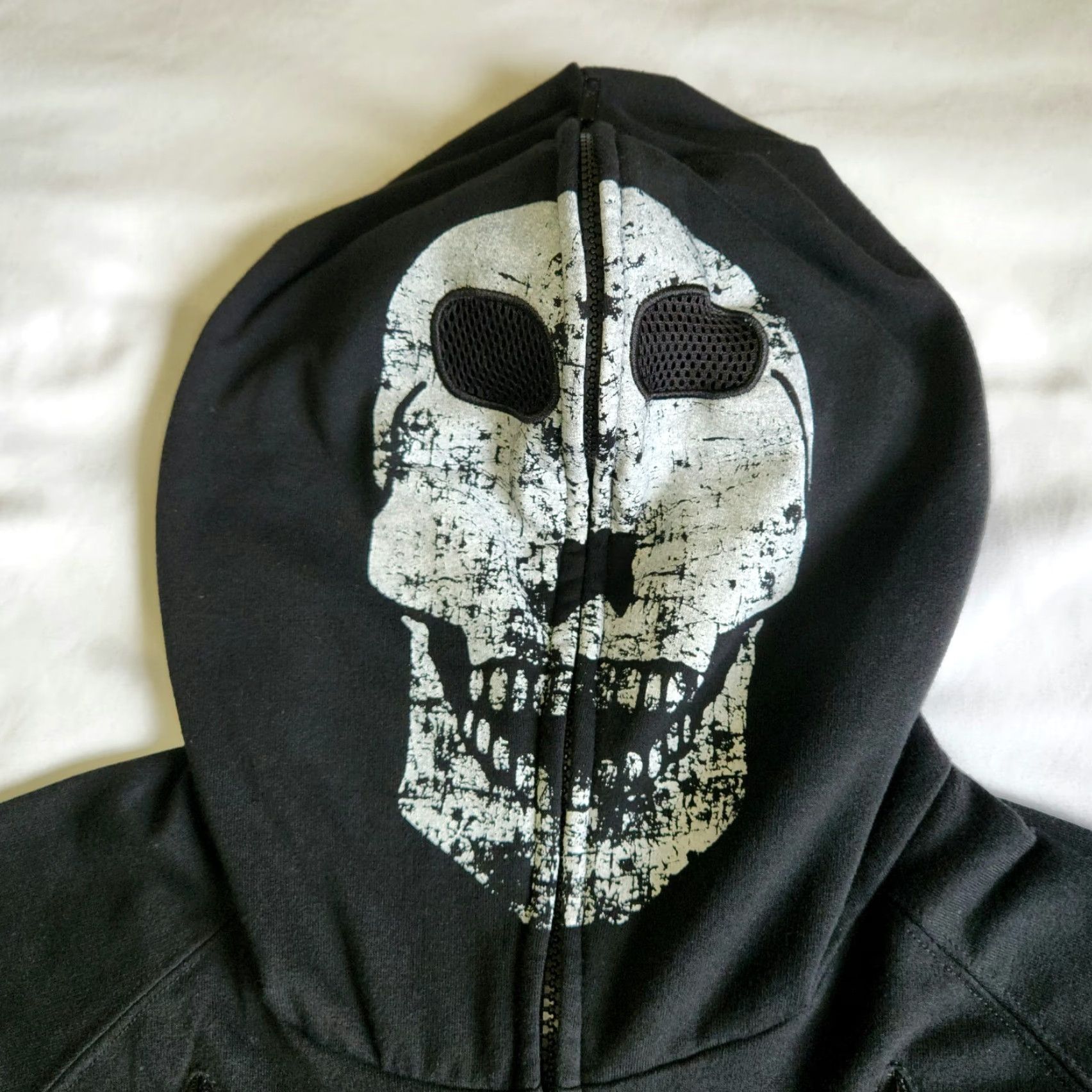Vintage Rude XXX Black Large Skeleton Skull Death Gothic Grunge Full Zip Hoodie Jacket Mens Size L Size US L / EU 52-54 / 3 - 3 Thumbnail
