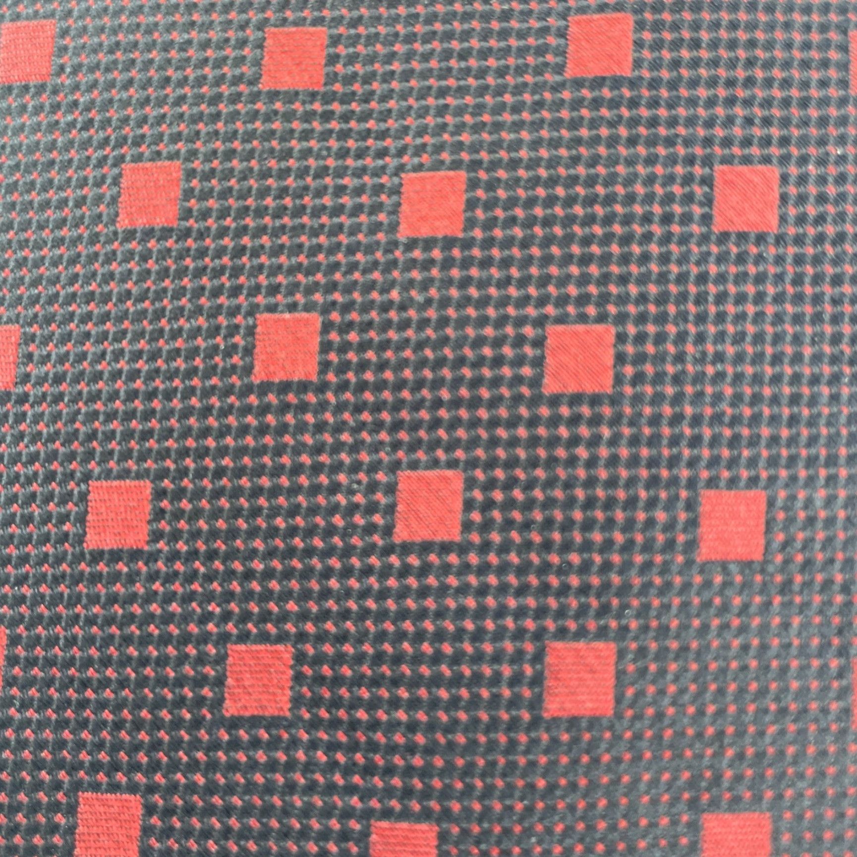 Brooks Brothers VINTAGE Brooks Brothers Makers Silk Tie Woven USA Geometry Red Black 59" 100% Silk Designer Men Tie Wide 1990s Size ONE SIZE - 6 Thumbnail
