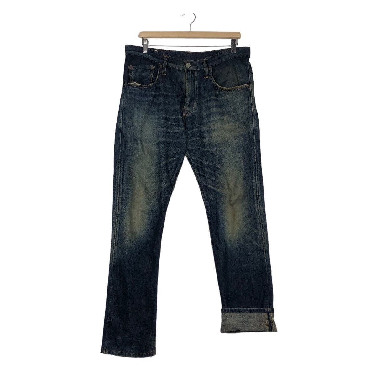 Edwin 🔥Vintage Edwin Denim Jeans Japan Issey Miyake Size US 34 / EU 50 - 13 Thumbnail