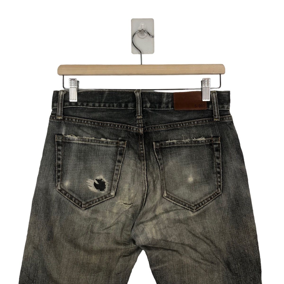 Japanese Brand RARE DISTRESSED DENIM PUNK UNIQLO SLIM FIT STRAIGHT Size US 30 / EU 46 - 7 Thumbnail