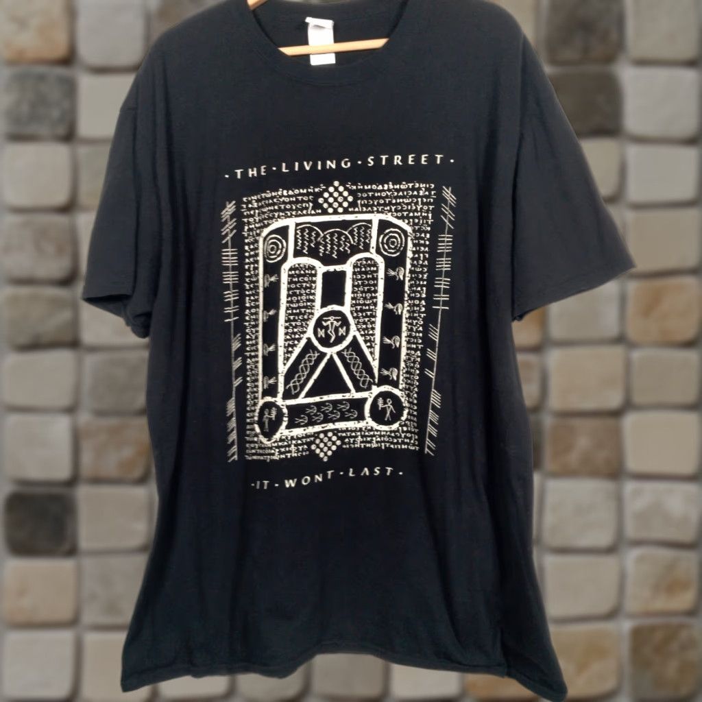 Gildan VINTAGE The Living Street Band Tour T Shirt Main Band, Shirt, Adult, 2XL, Black, Music, Tour, It Won't Last, The Living Street, 90s Concert, Mens Size US XXL / EU 58 / 5 - 1 Thumbnail