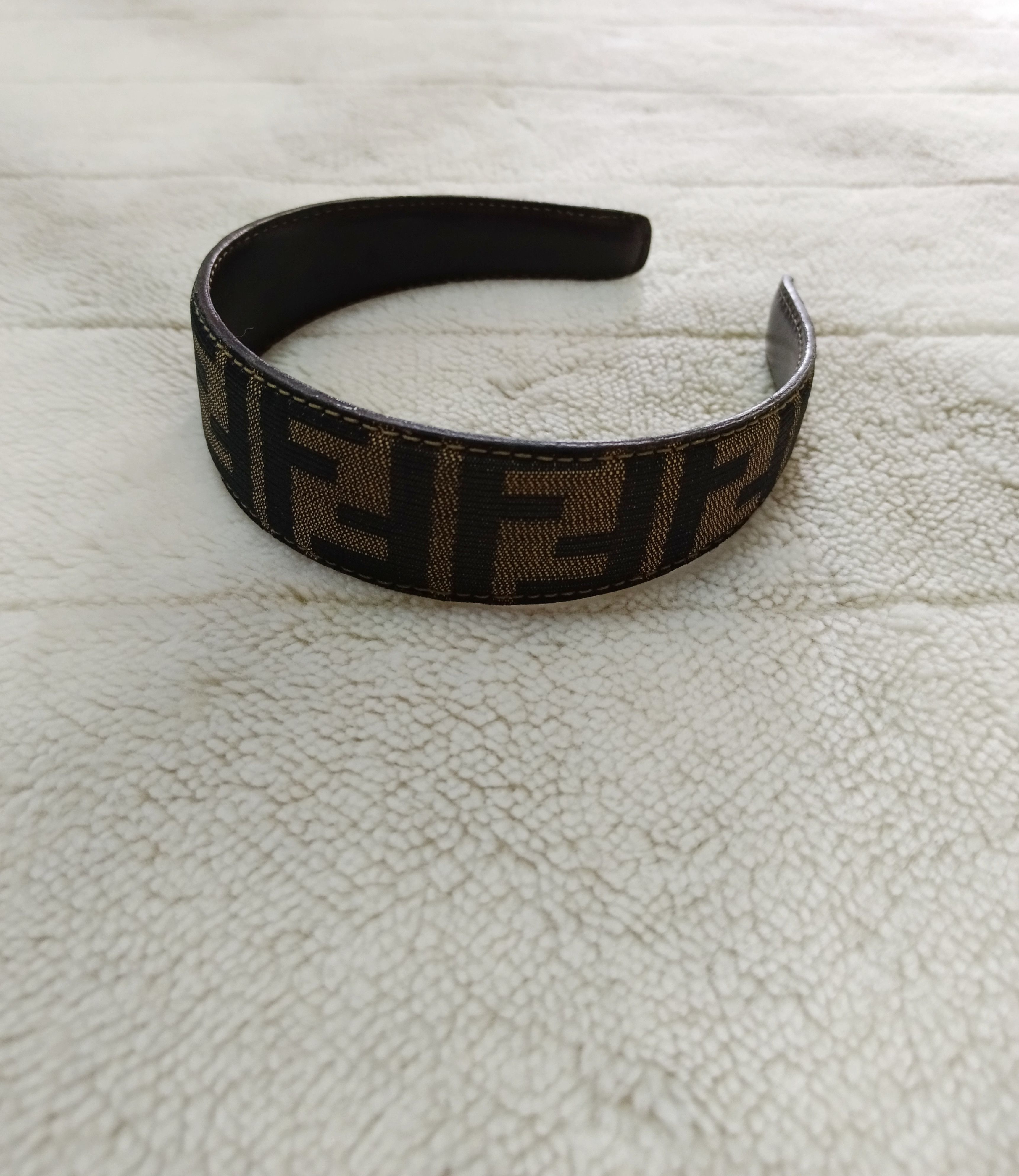 Fendi VINTAGE FENDI FF MONOGRAM ZUCCA HEADBAND Size ONE SIZE - 3 Thumbnail