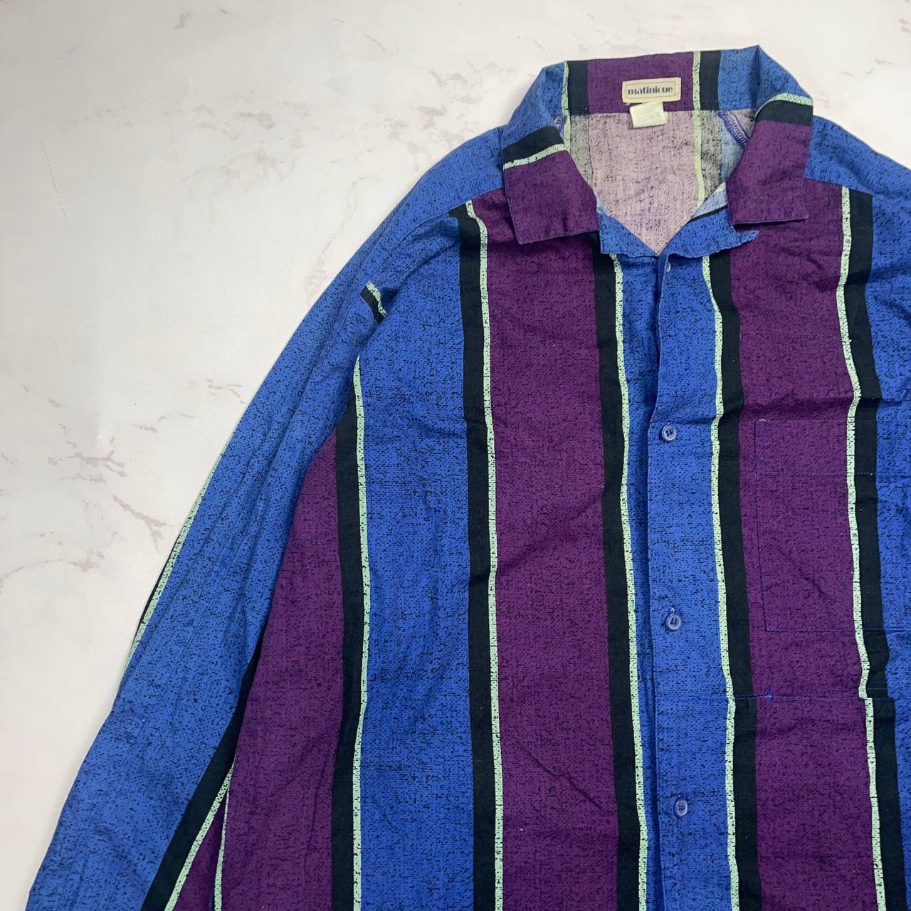 Vintage Vintage x streatwear 90s Martinique Rainbow Button Shirt Size US L / EU 52-54 / 3 - 4 Thumbnail