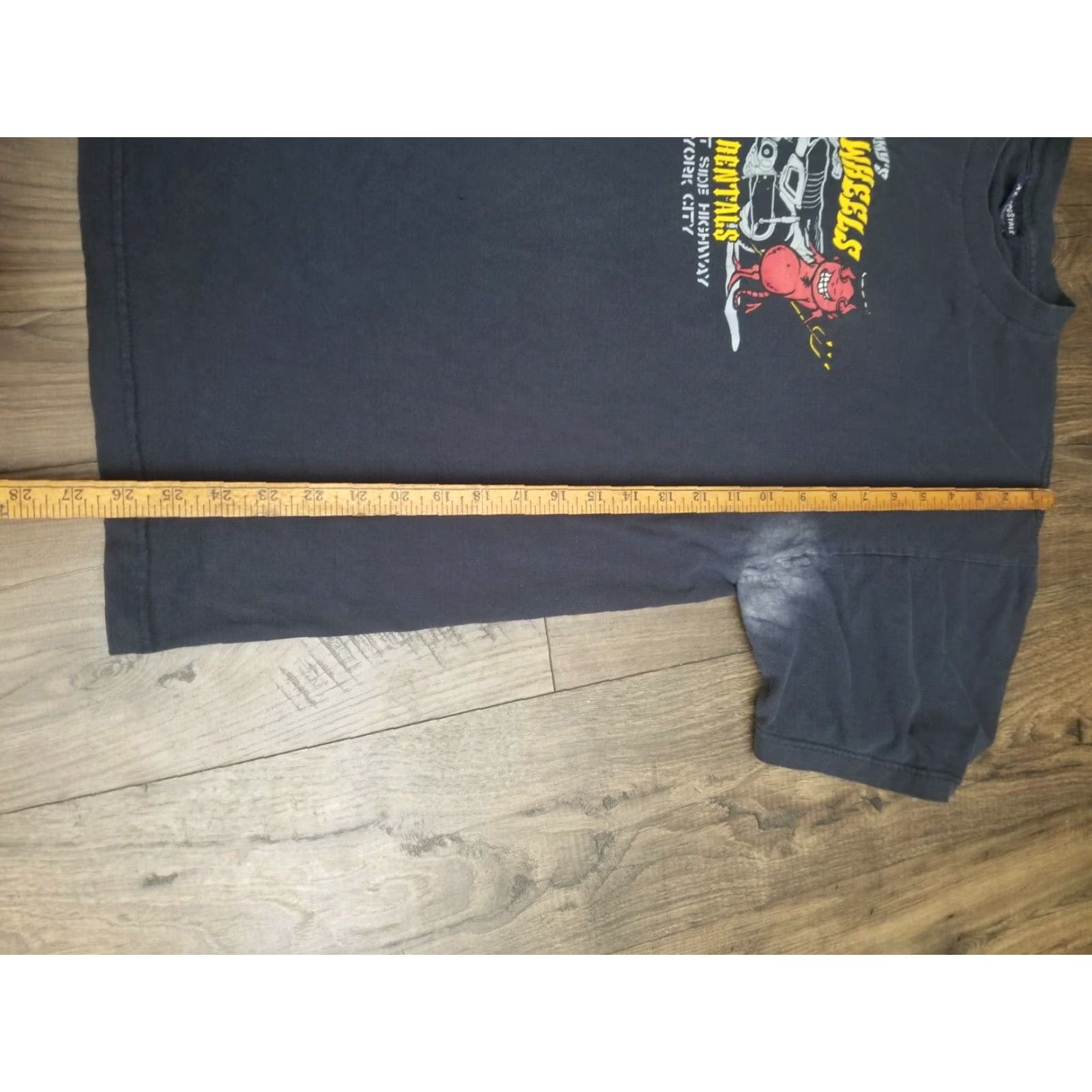 Aeropostale VINTAGE Aeropostale T-Shirt Mens XL Hell on Wheels Distressed 00s Blue 100% Cotton Graphic Tee Crew Neck Short Sleeve Logo California Tribal Size US XL / EU 56 / 4 - 4 Thumbnail