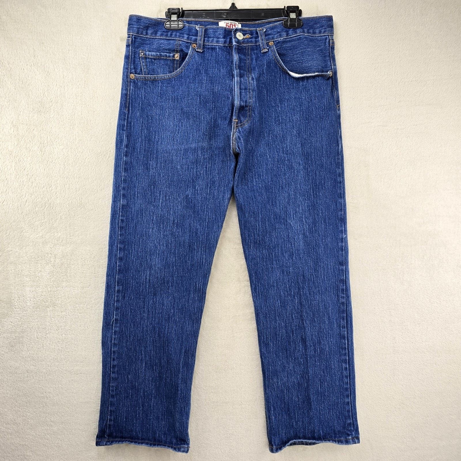 Levi's Vintage Levis 501 Jeans Mens 40x30 (Fits 36x27) Blue USA Y2K Size US 36 / EU 52 - 1 Thumbnail