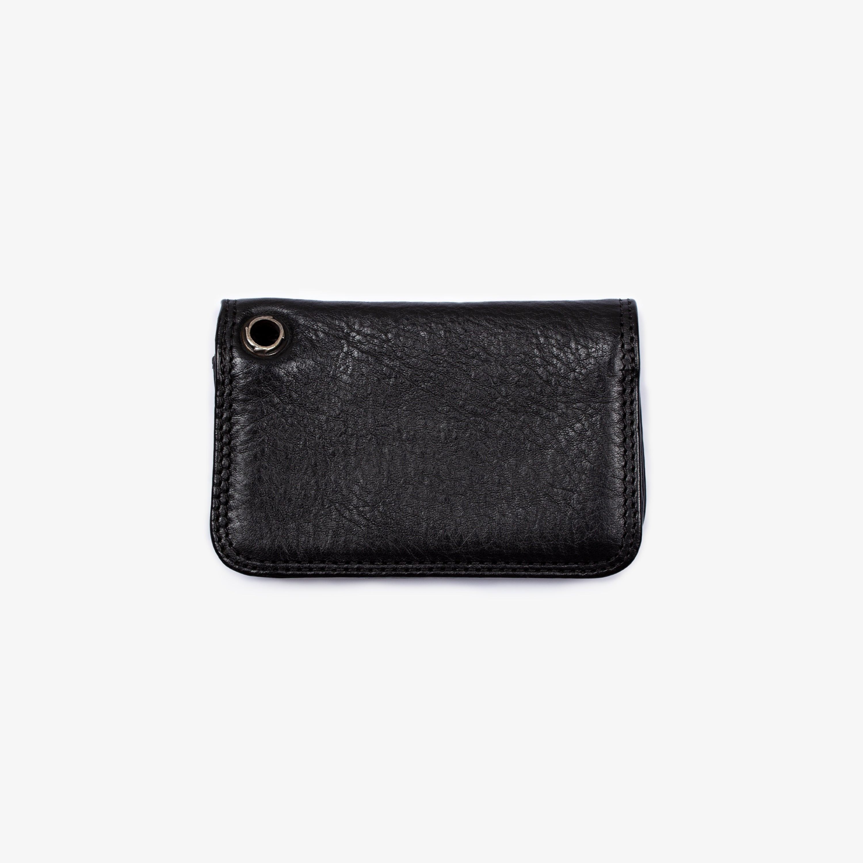 Chrome Hearts CHROME HEARTS BLACK LEATHER SCROLLBAR WALLET Size ONE SIZE - 3 Thumbnail