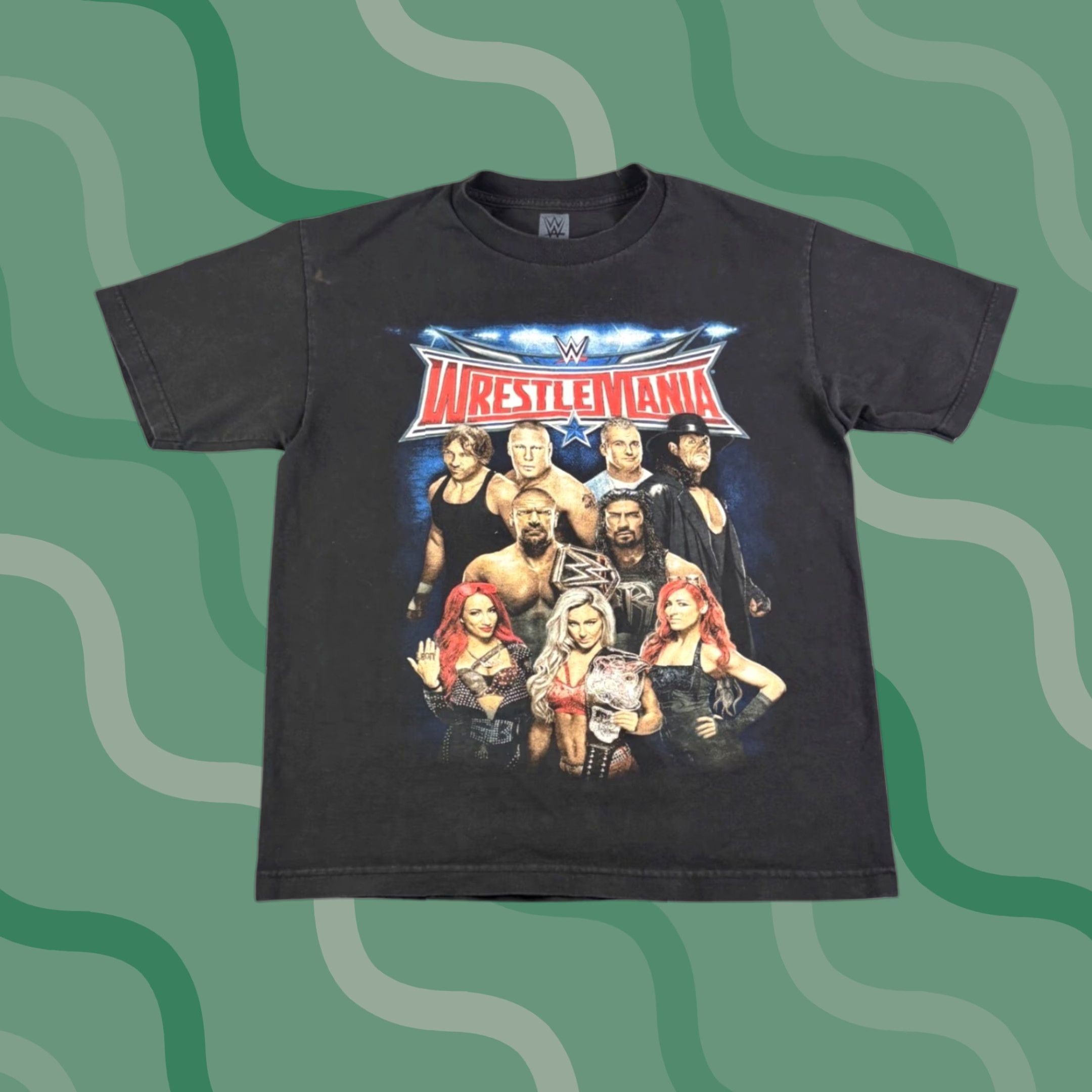 Vintage WWE WrestleMania 32 T Shirt Mens M Black 2016 Texas Graphic Tee Size US M / EU 48-50 / 2 - 1 Thumbnail