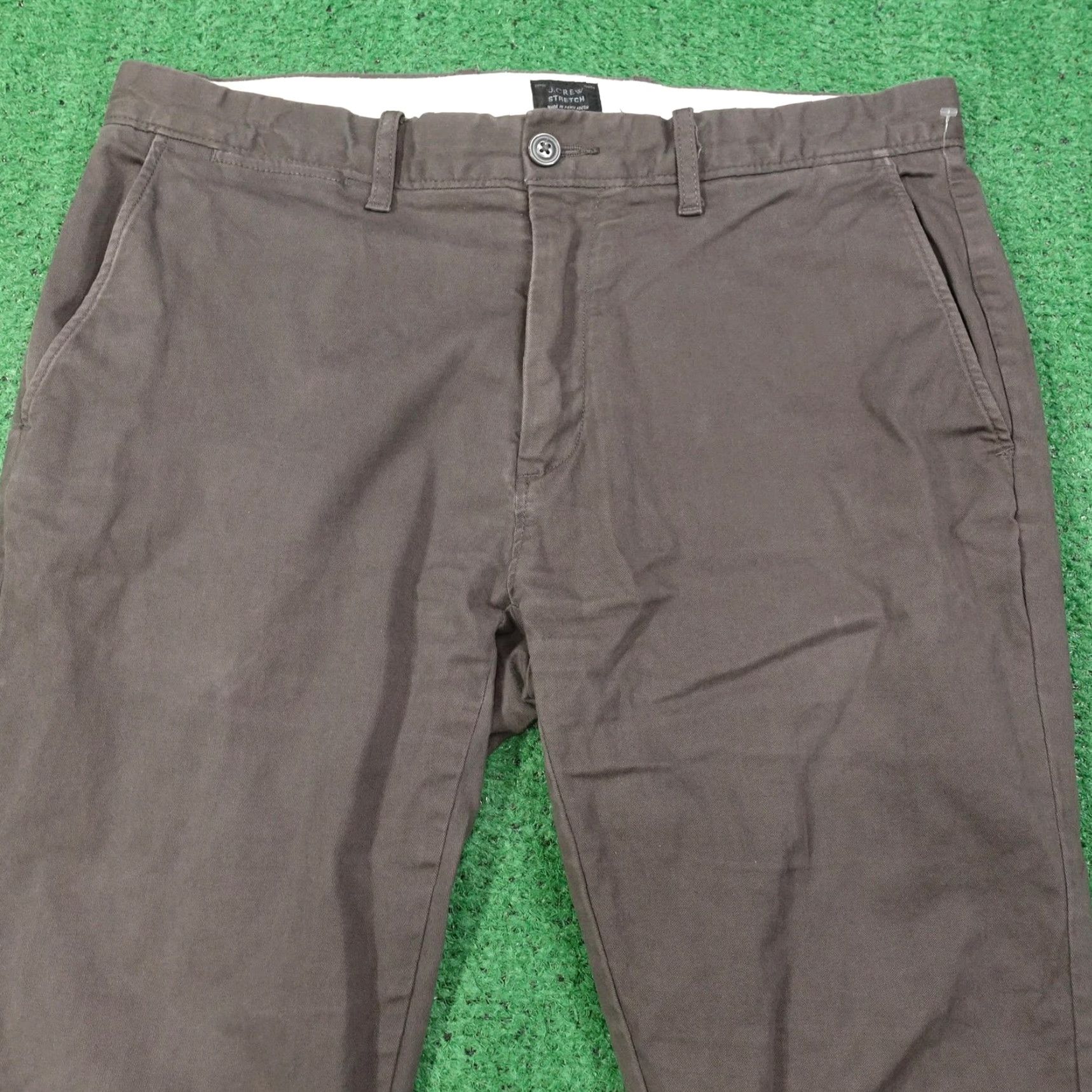 J.Crew J.CREW Pants Mens 33x34 250 Skinny Chino Cotton Spandex Pockets Flat Front Zip Button Casual Business Mens Size US 33 - 2 Thumbnail