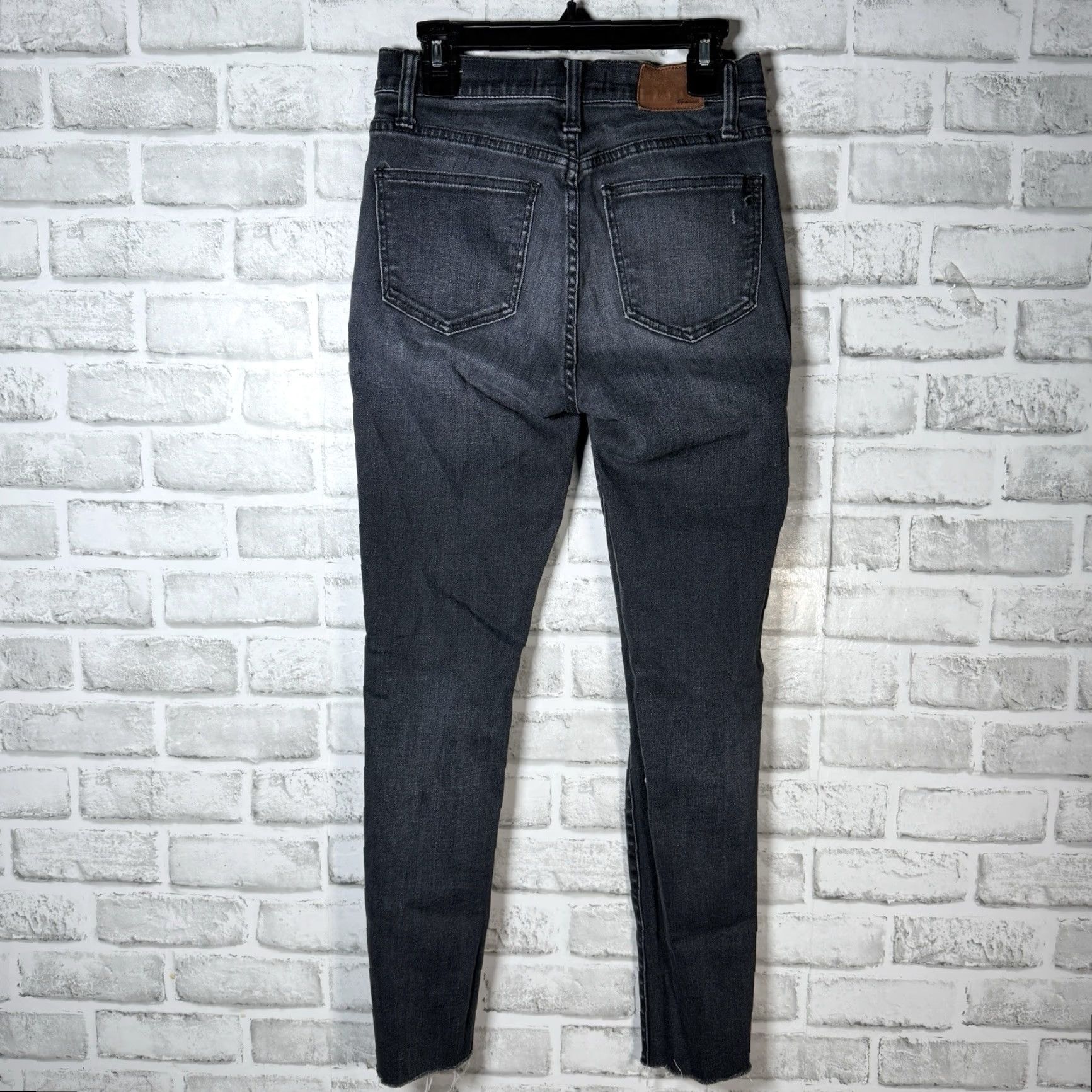 Madewell Madewell Gray Distressed High Riser Skinny Jeans Womens Size 24 Size 42" / US 20 - 5 Thumbnail