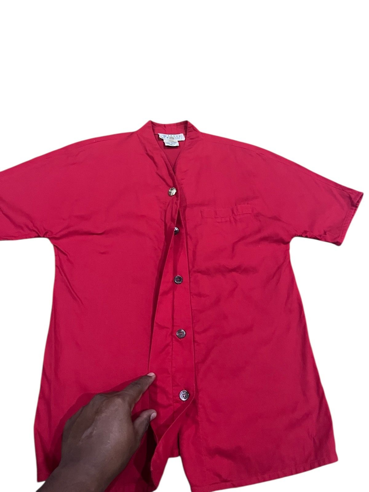 Gucci vintage GUCCI GG BUTTON DOWN SHORT SLEEVE SAIZ 40 Size US XXS / EU 40 - 10 Thumbnail