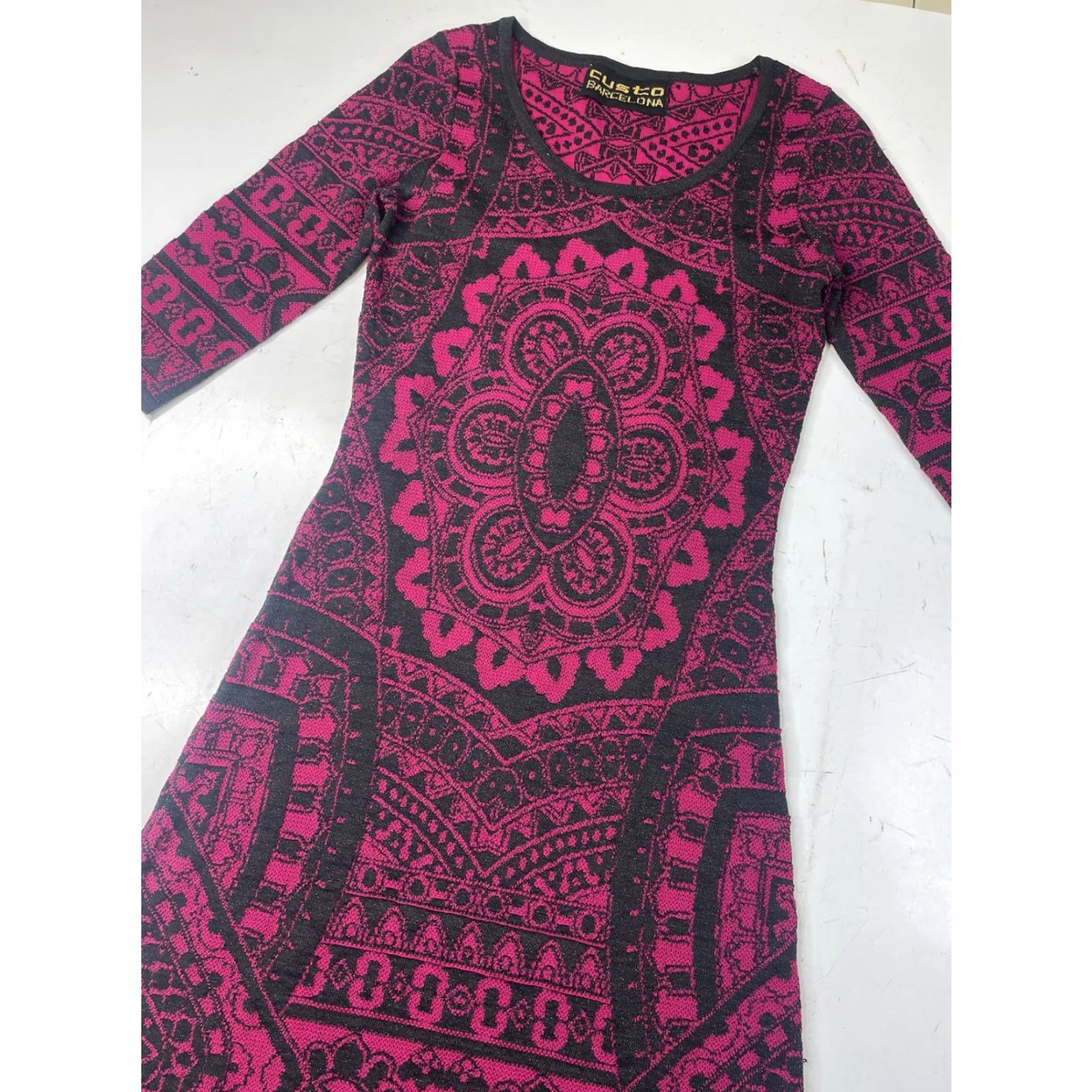 Custo Barcelona VINTAGE Custo Barcelona Geometric Dress Knit Multicoloured Bodycon Womens Medium Size M / US 6-8 / IT 42-44 - 2 Thumbnail