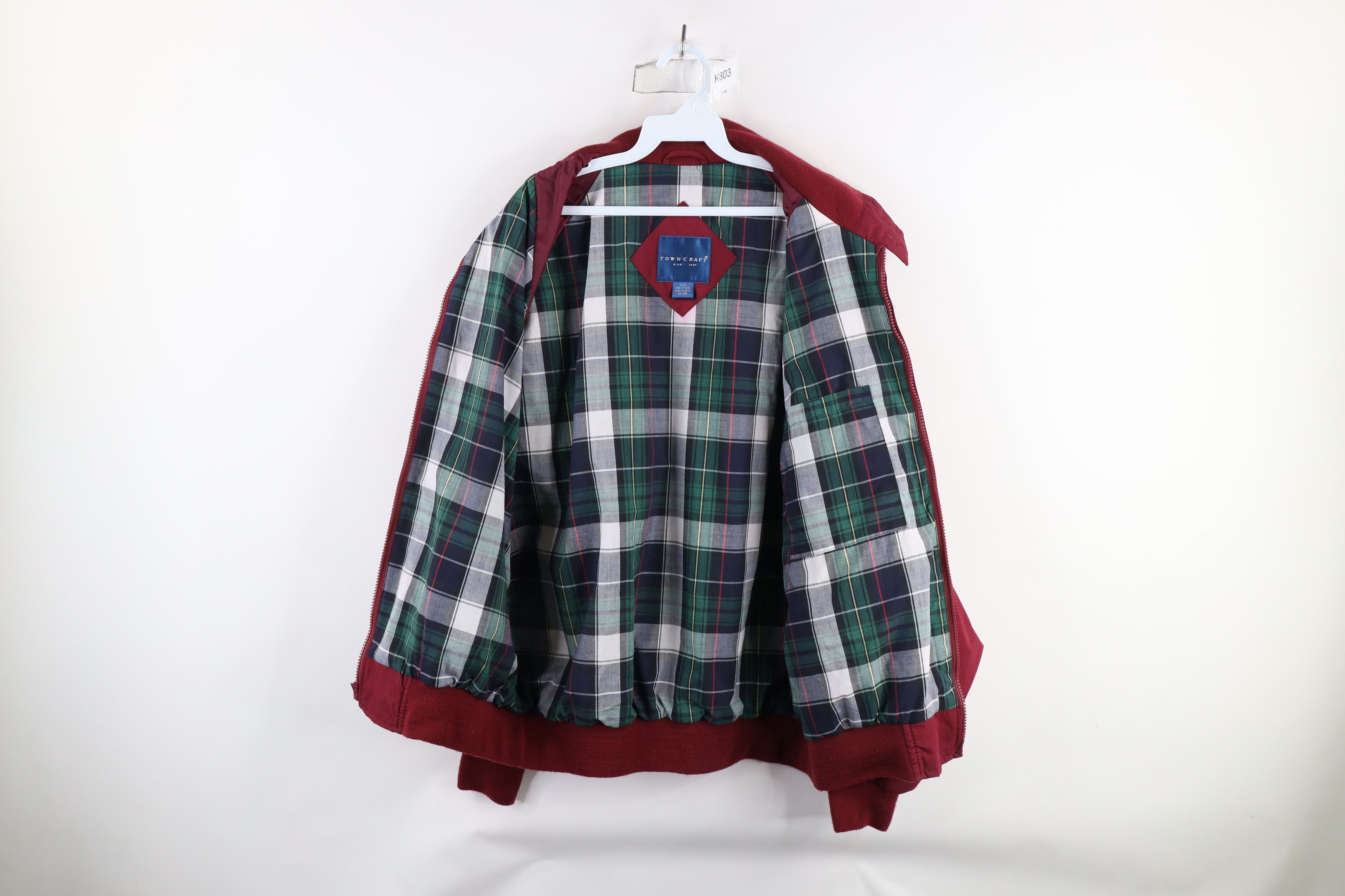 Vintage Vintage 90s Streetwear Full Zip Cafe Racer Bomber Jacket Red Size US L / EU 52-54 / 3 - 9 Thumbnail