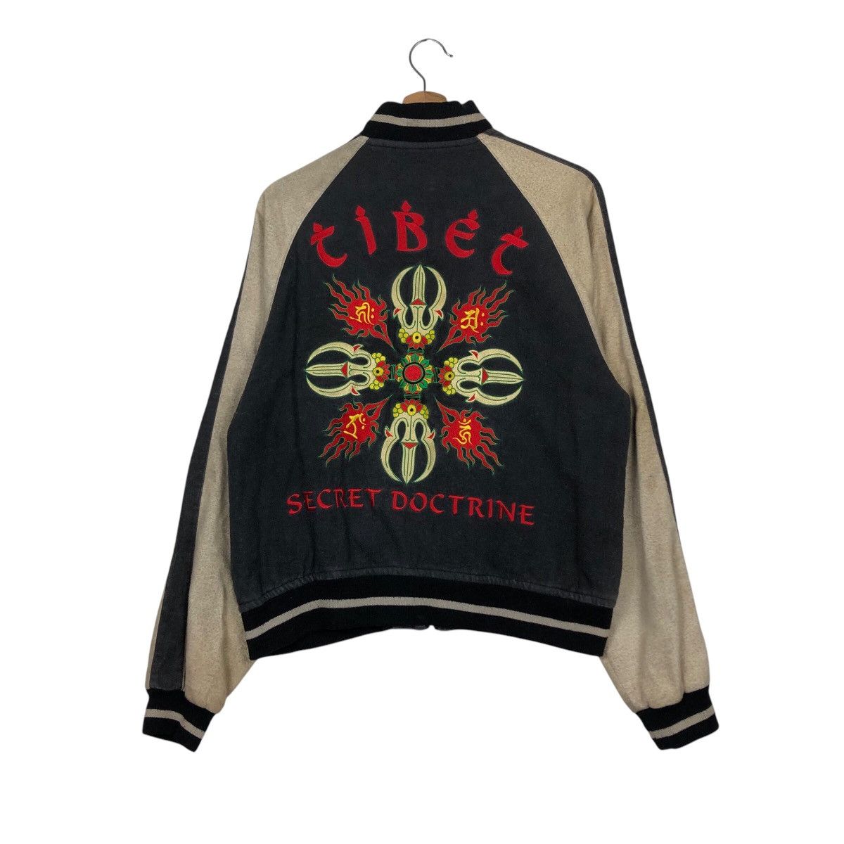 Japanese Brand 📌Vintage Bomber Jacket Sukajan Japan Tibet Secret Doctrine Size US M / EU 48-50 / 2 - 1 Thumbnail