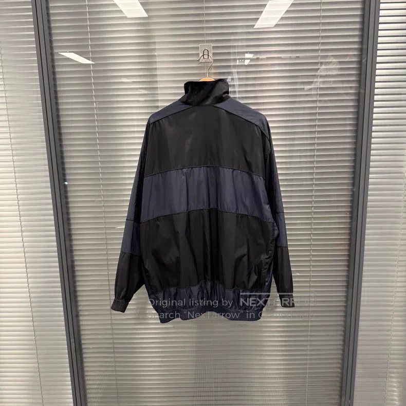 Balenciaga Balenciaga Black and Blue Double-Layered Retro Jacket Scho Size US S / EU 44-46 / 1 - 2 Thumbnail