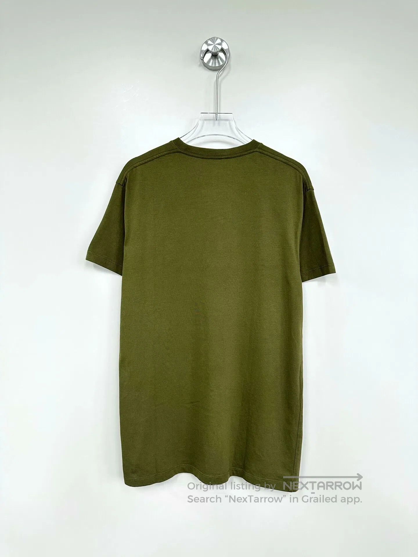 Loewe Loewe Olive Green Embroidered Letter Logo Short Sleeve| Size US XS / EU 42 / 0 - 2 Thumbnail